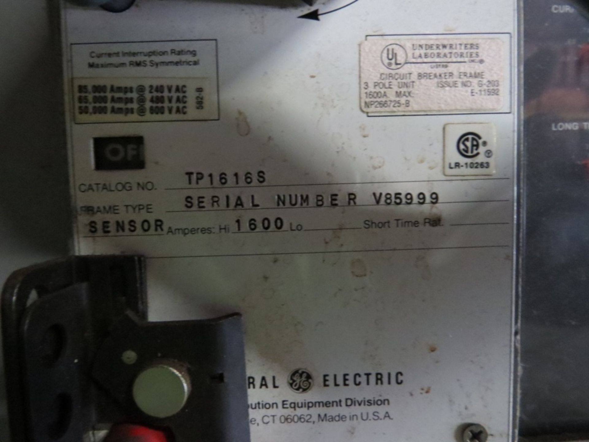 General Electric AV Switchboard- - Image 4 of 6