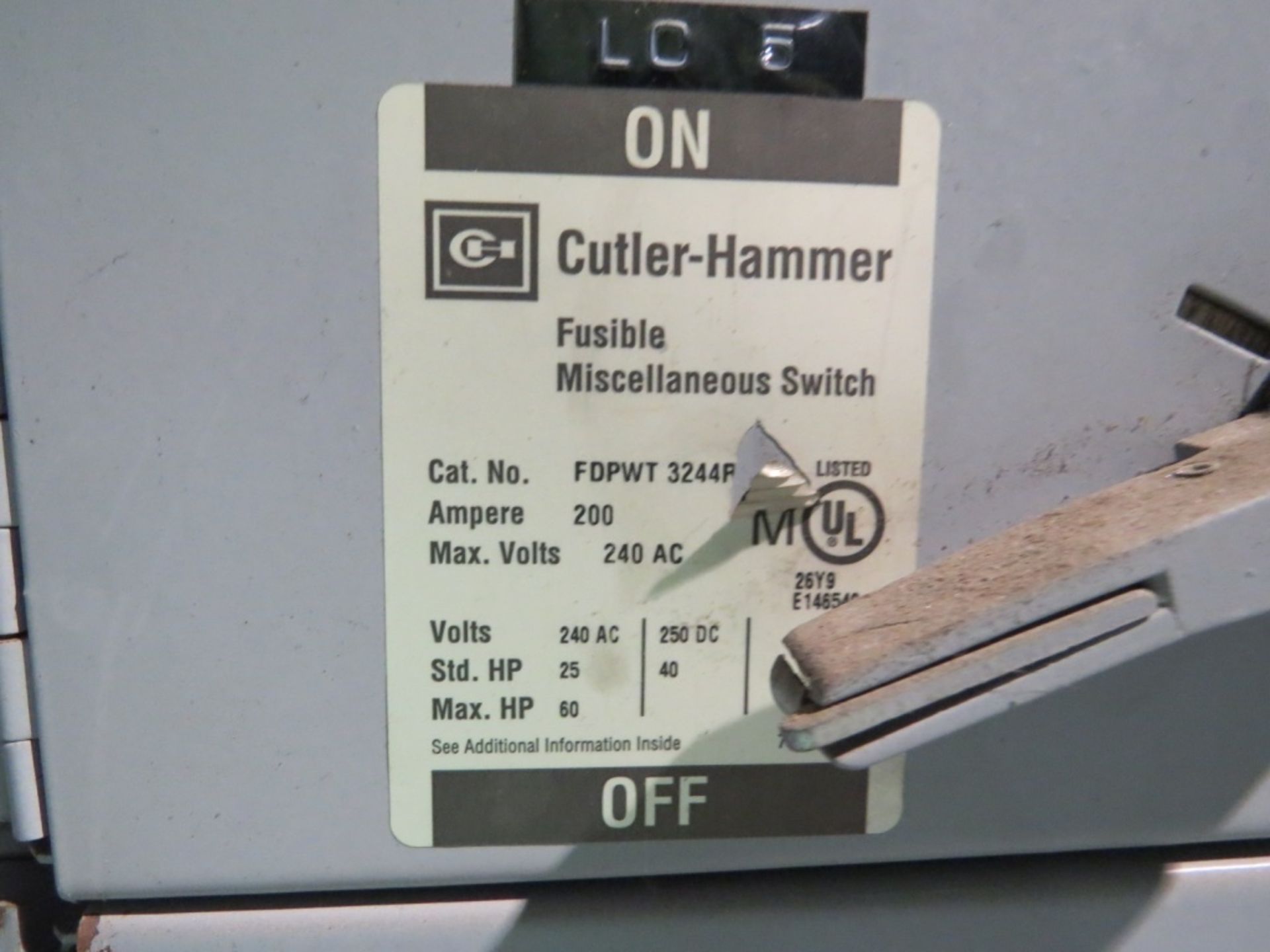Culter-Hammer Powerbreak Switchboard- - Image 4 of 4
