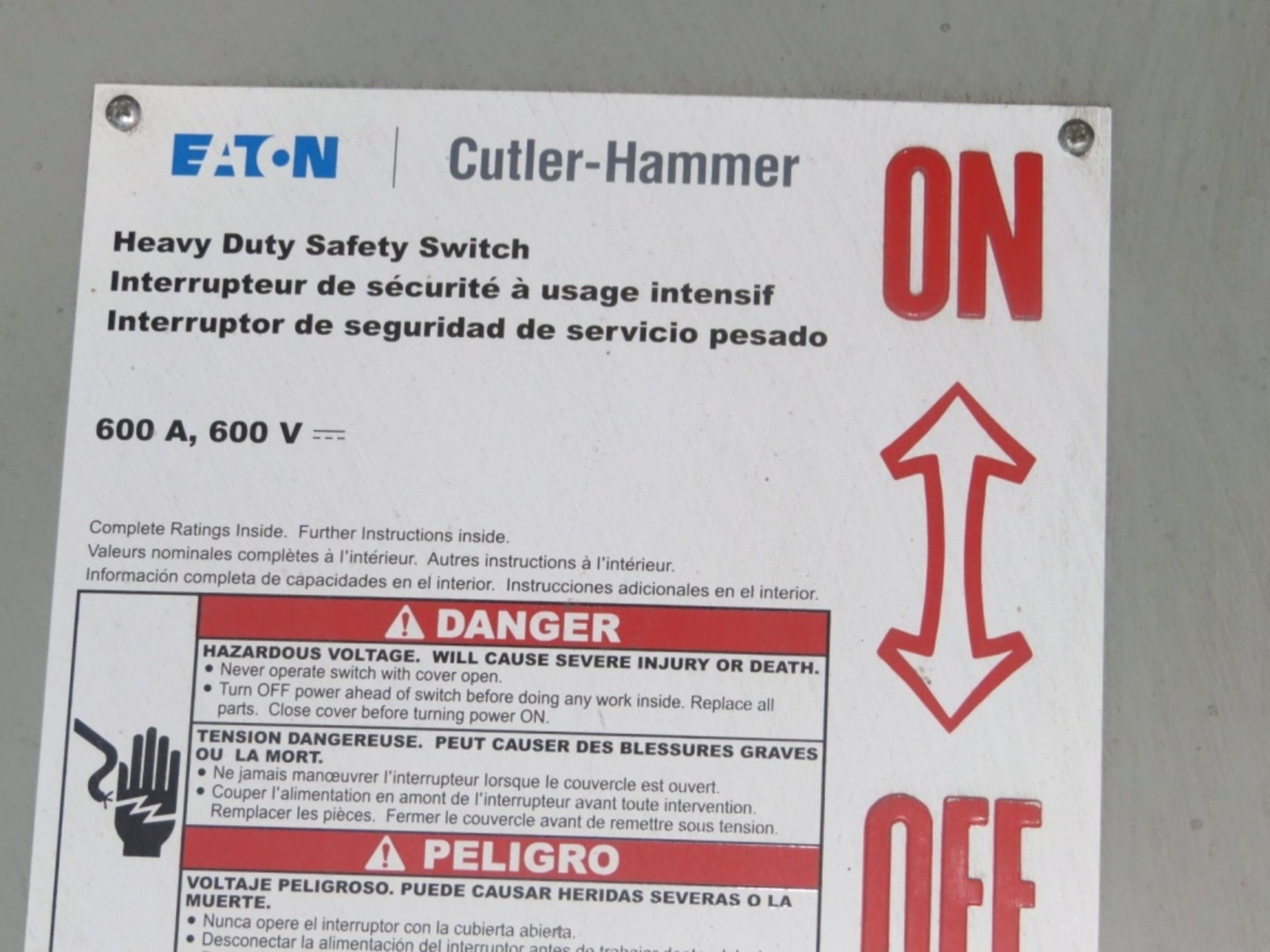 Cutler-Hammer Safety Switch- - Bild 2 aus 4
