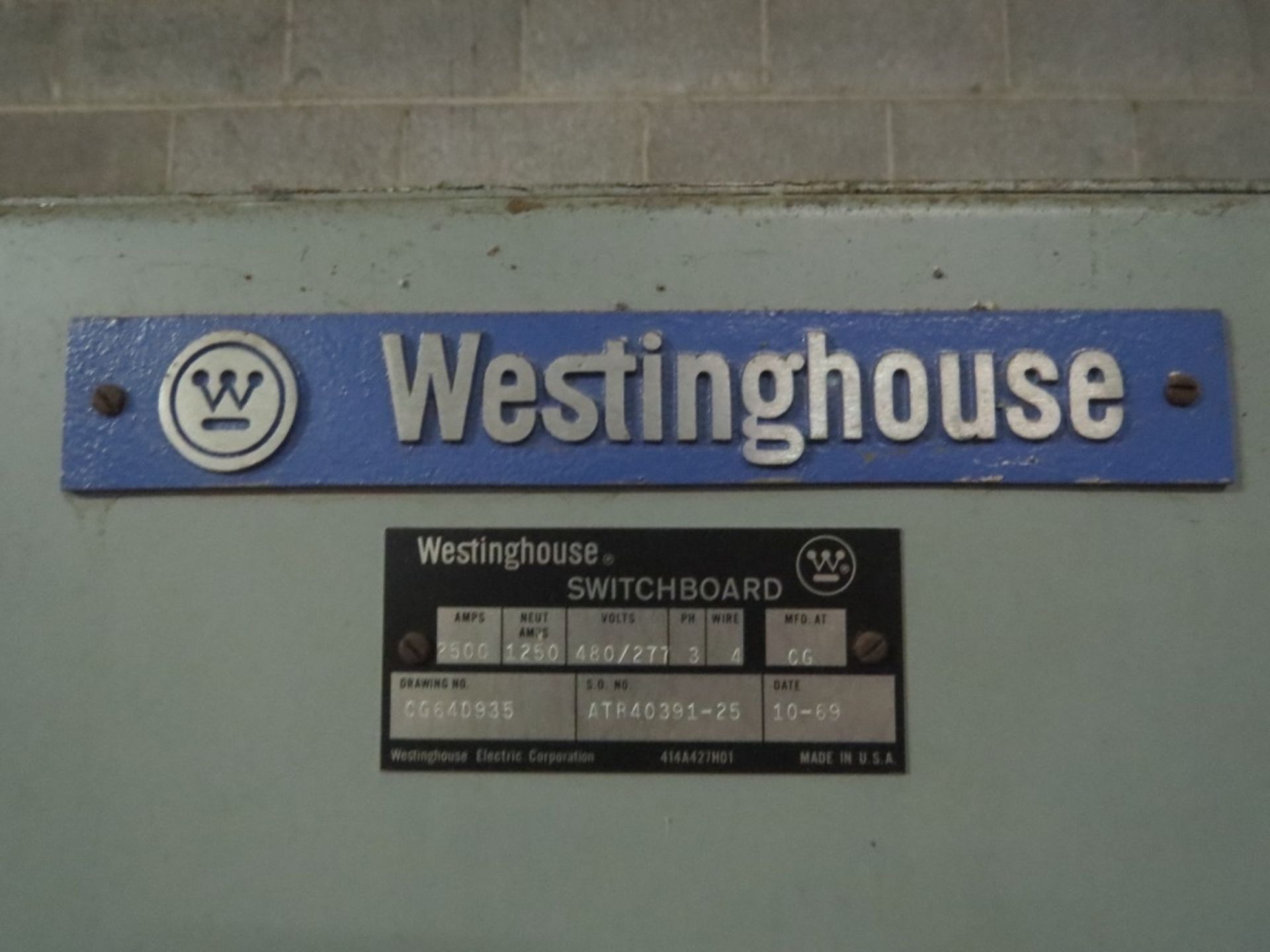 Westinghouse Front Connected Switchboard- - Image 12 of 12