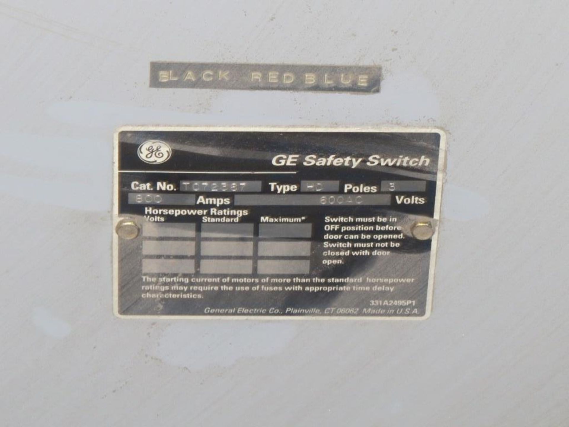 General Electric Safety Switch- - Image 2 of 3