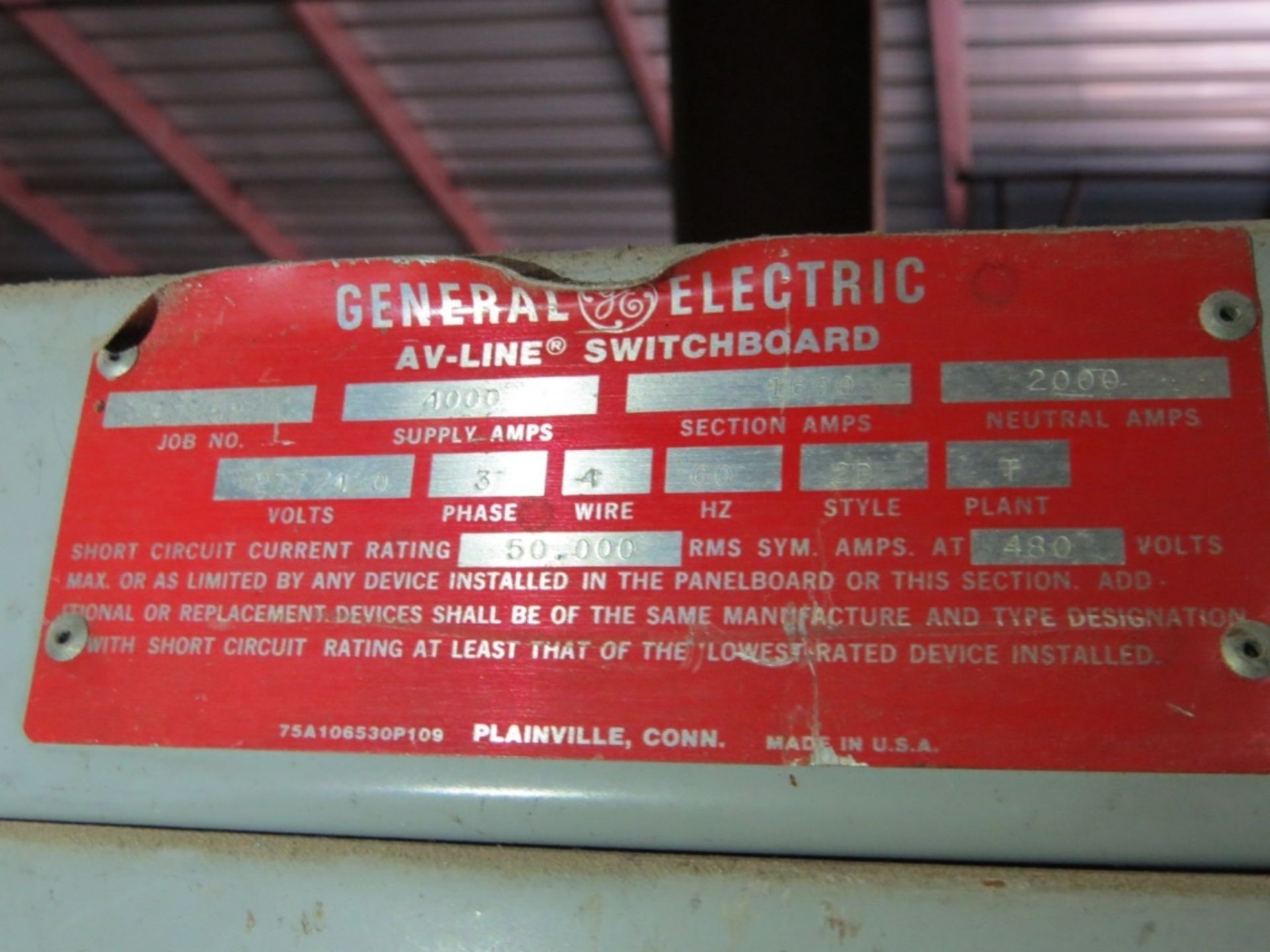 General Electric AV Switchboard- - Bild 5 aus 5
