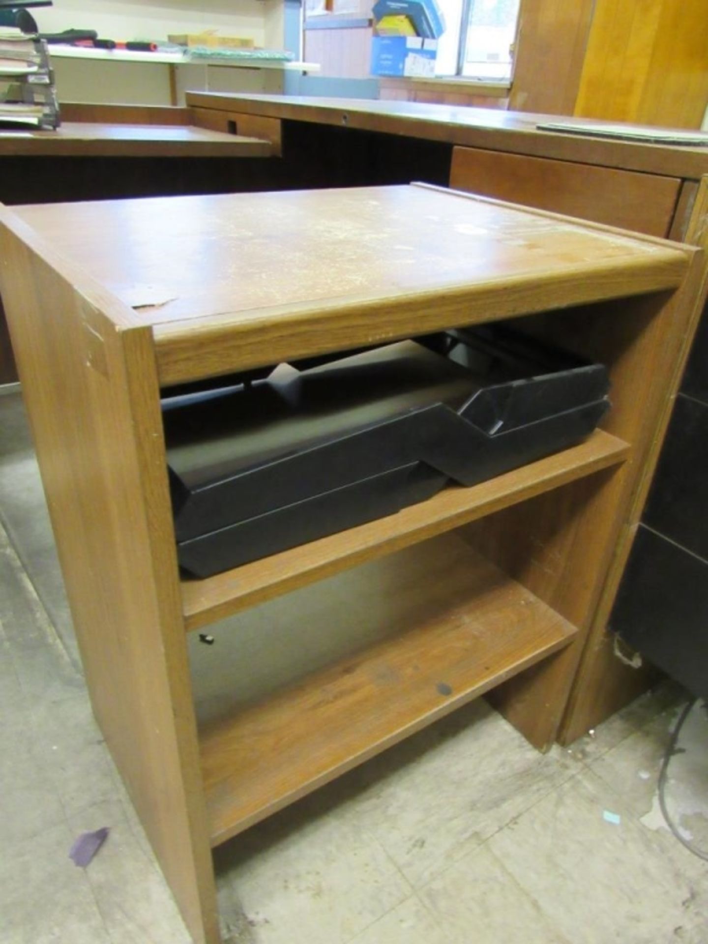 L Shaped Desk, Contents, and Chair- - Image 7 of 8