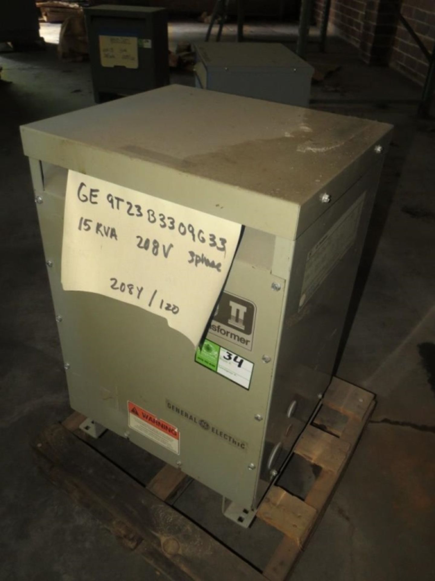 General Electric 15 KVA Transformer-