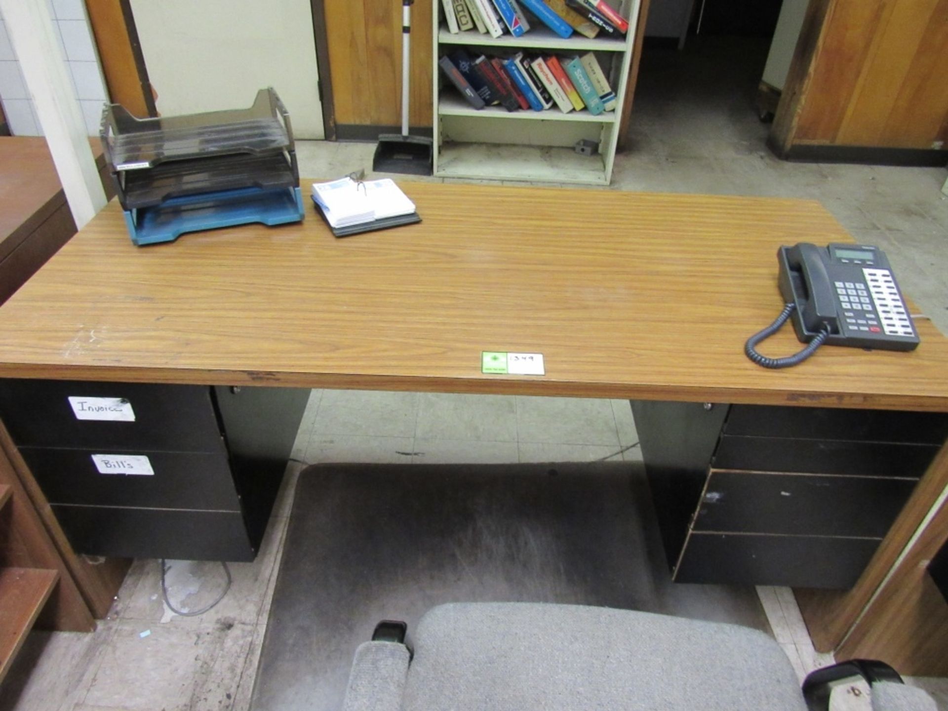 L Shaped Desk, Contents, and Chair- - Image 5 of 8