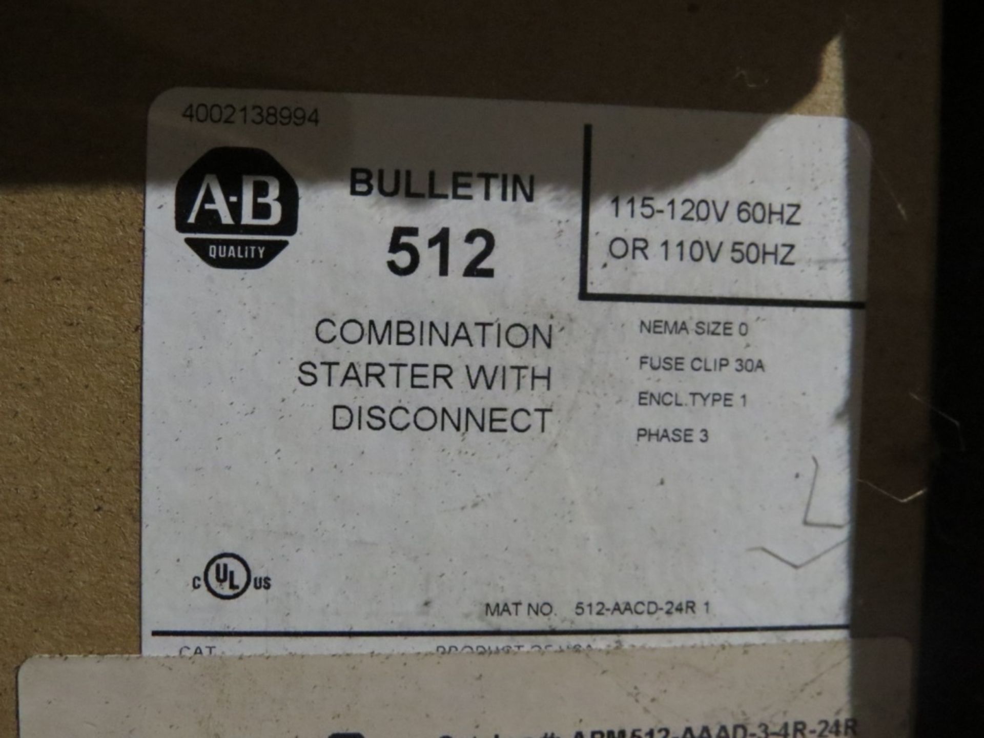 (qty - 4) Allen-Bradley Combo Motor Controller- - Image 5 of 5