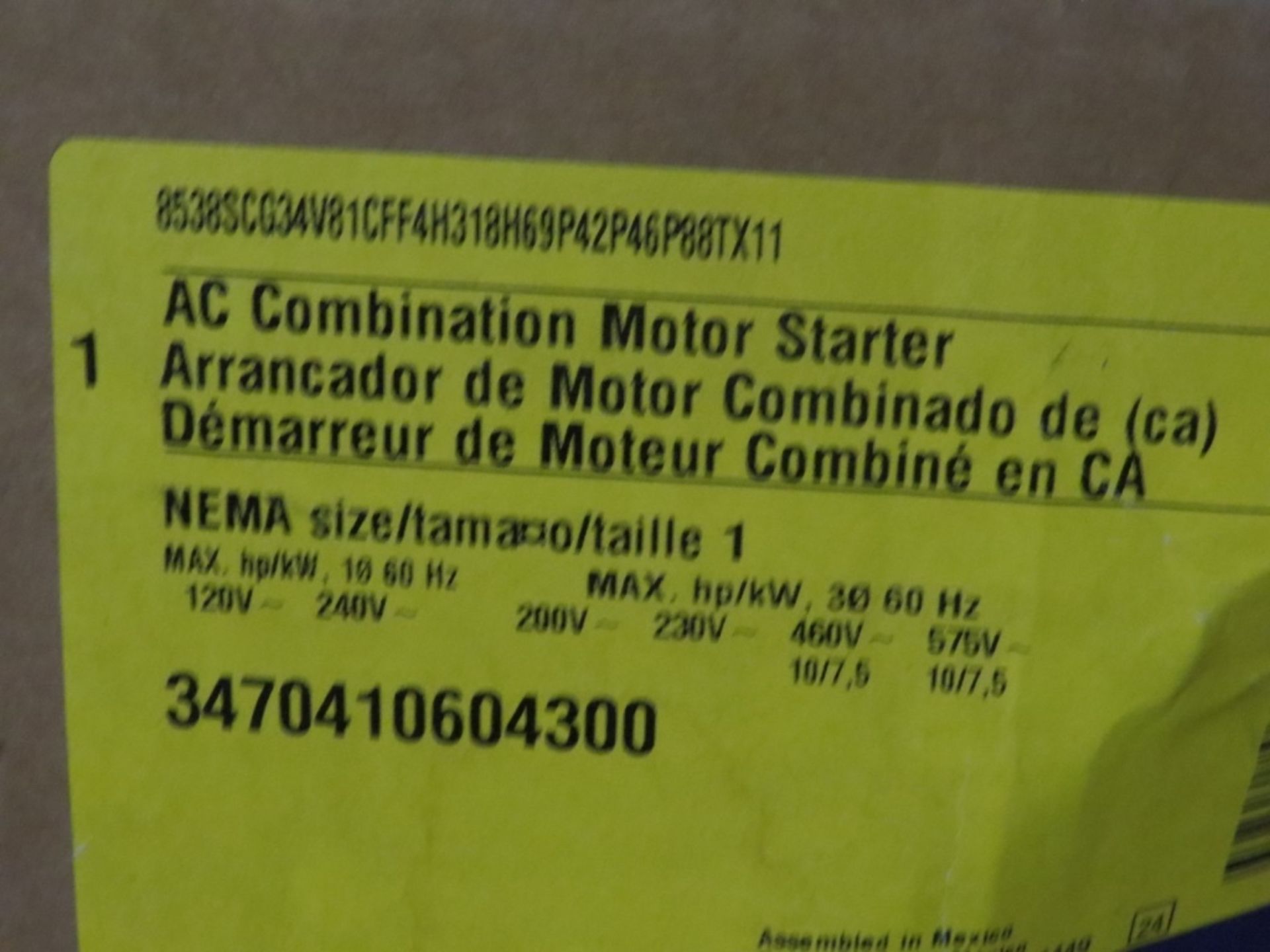 Square D AC Combination Motor Starter- - Image 6 of 6