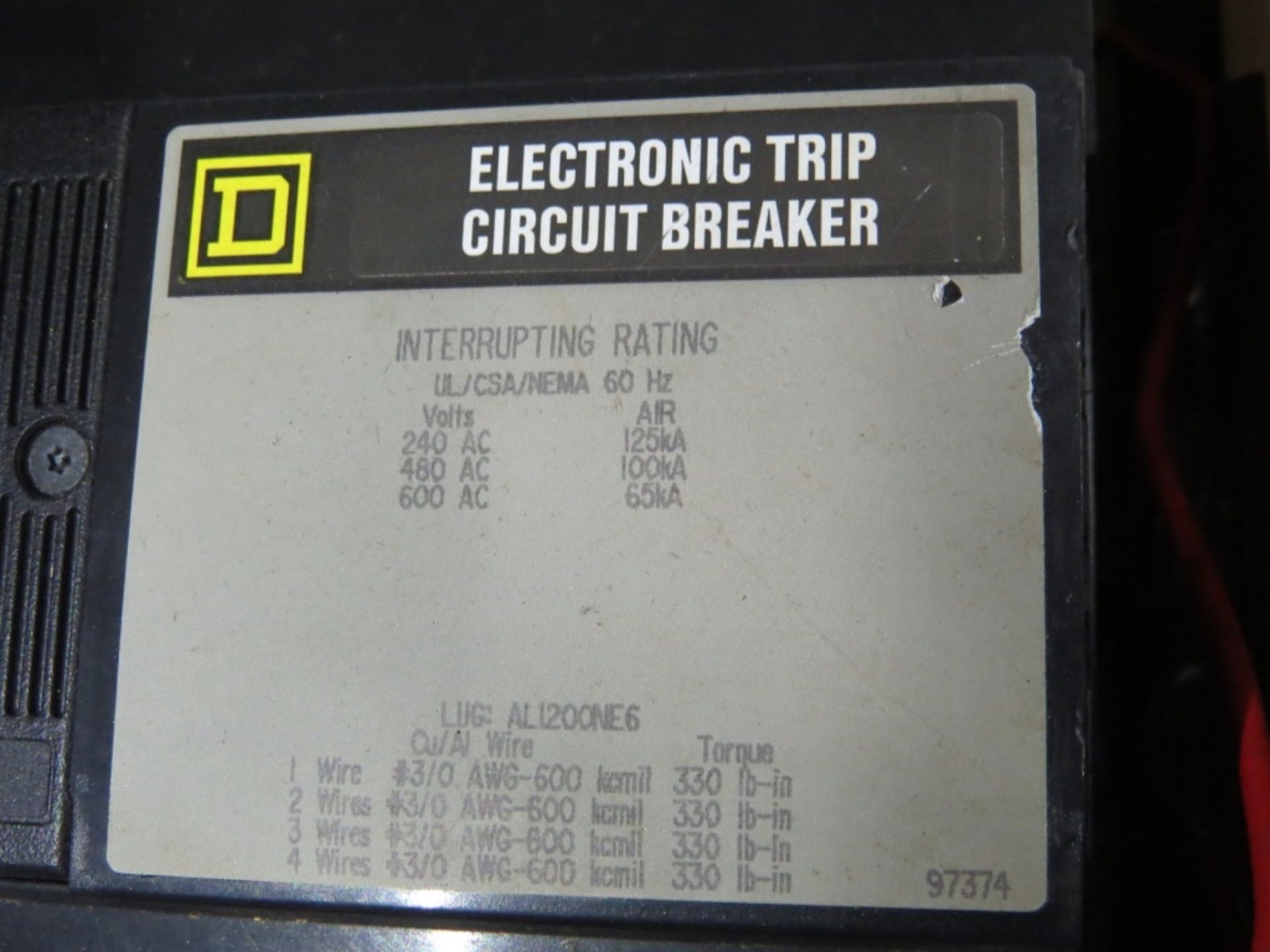 (qty - 2) Electronic Trip Circuit Breaker- - Image 7 of 8