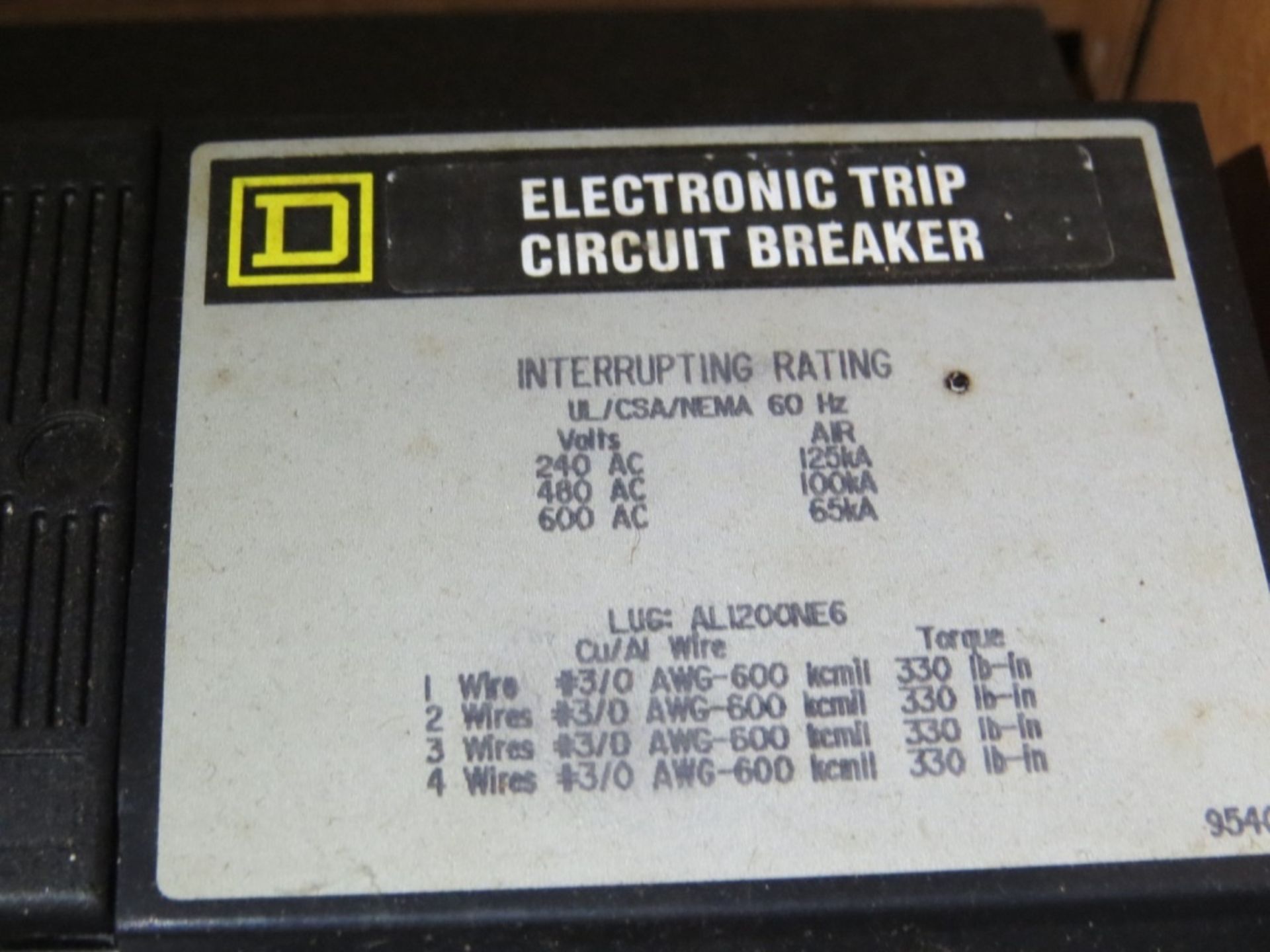 (qty - 2) Electronic Trip Circuit Breaker- - Image 4 of 8