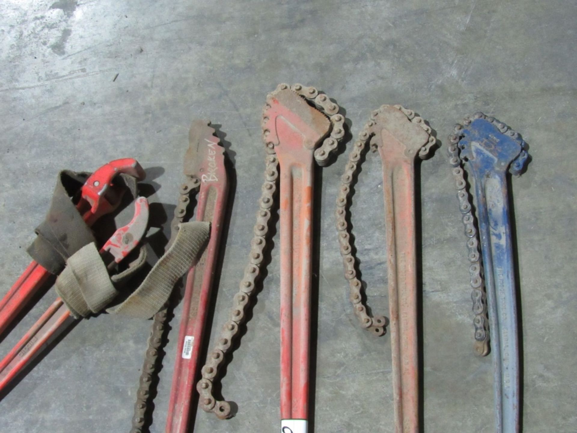 (qty - 4) Chain and Strap Wrenches- - Image 2 of 5