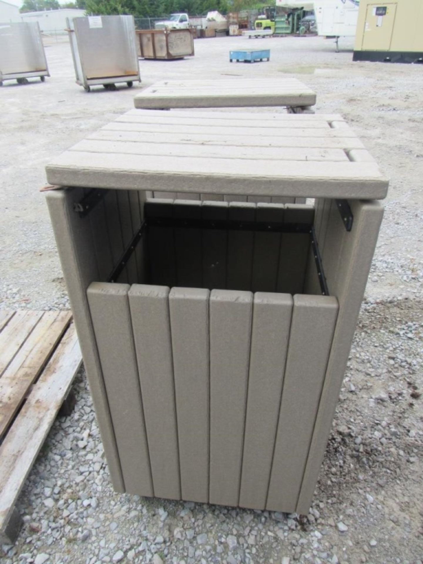 (qty - 2) Outdoor Garbage Can Covers- - Image 5 of 7