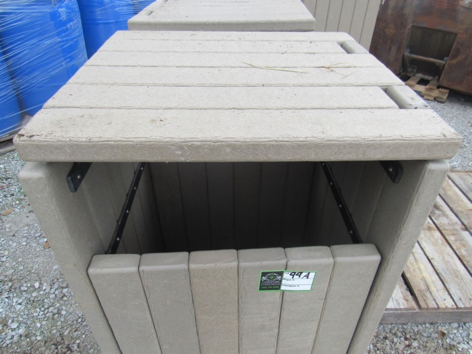 (qty - 2) Outdoor Garbage Can Covers- - Image 3 of 7