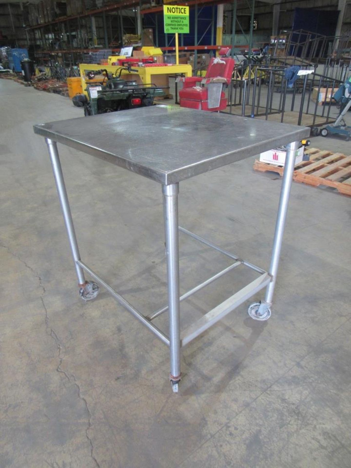Stainless Steel Rolling Table- - Image 5 of 11