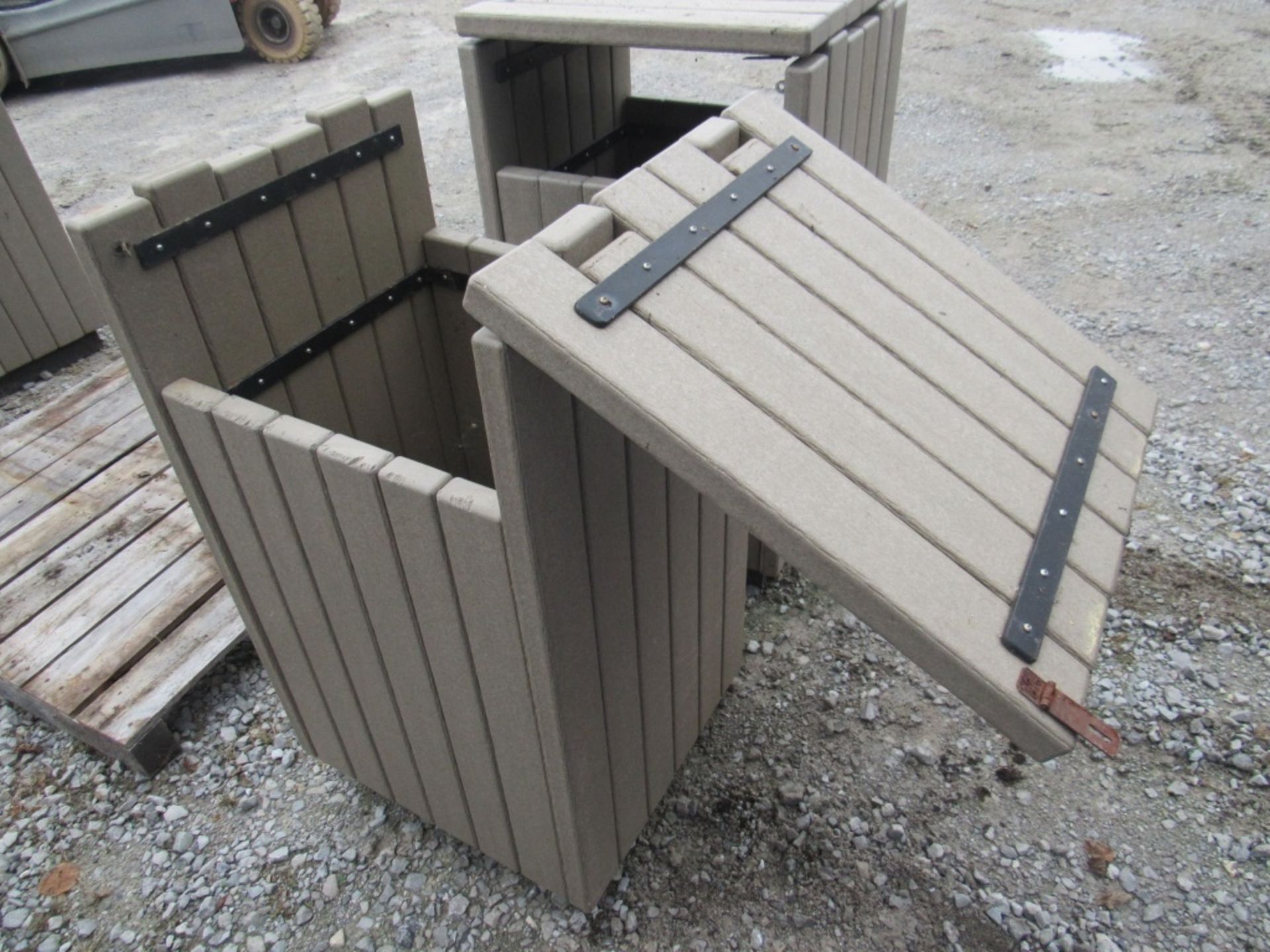 (qty - 2) Outdoor Garbage Can Covers- - Image 6 of 7