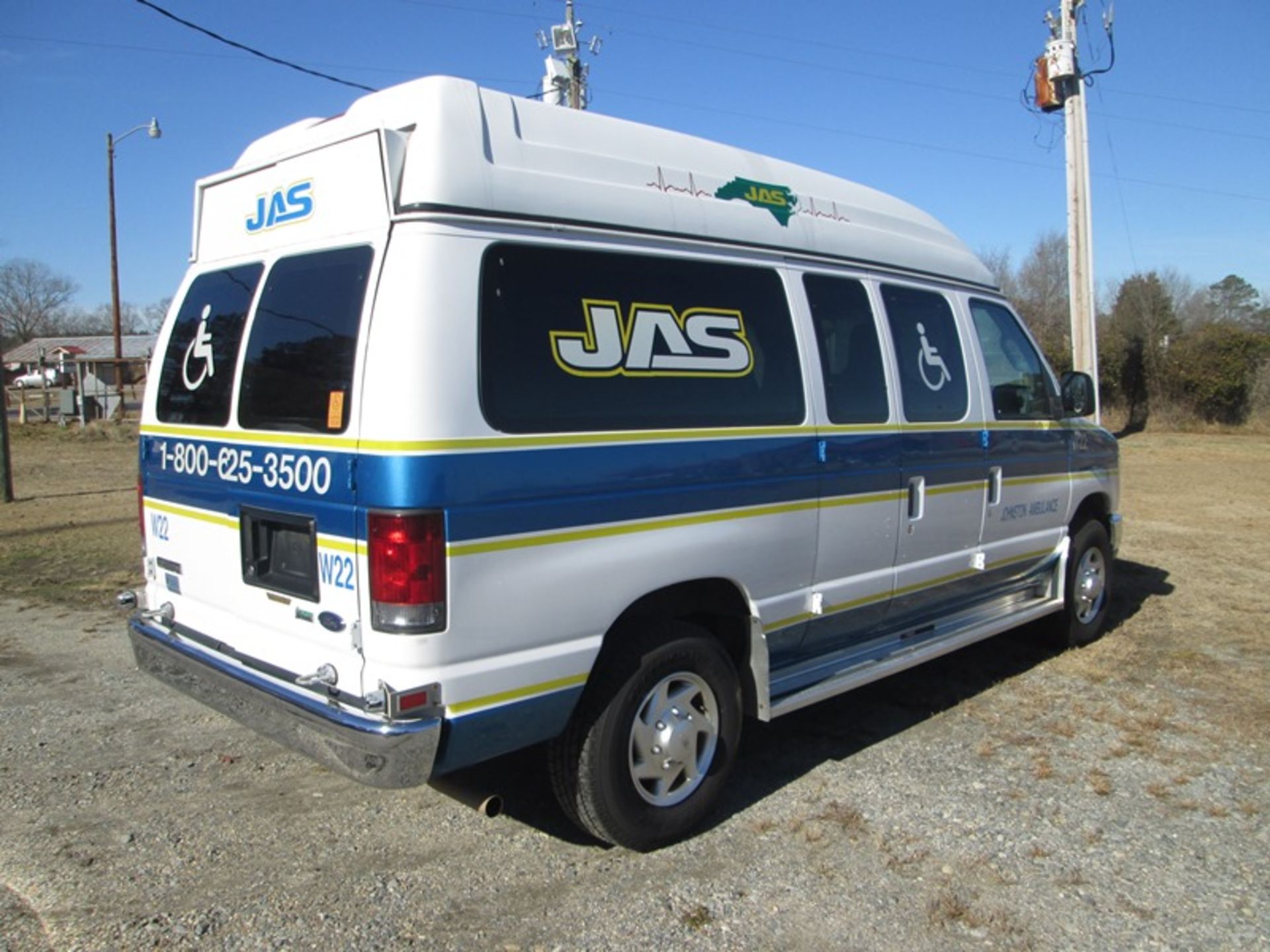 2009 FORD E250 GAS WHEEL CHAIR AEV VIN #1FTNE24W39DA91093 156,852 MILES UNIT #W-22 AEV VIN # - Image 3 of 6