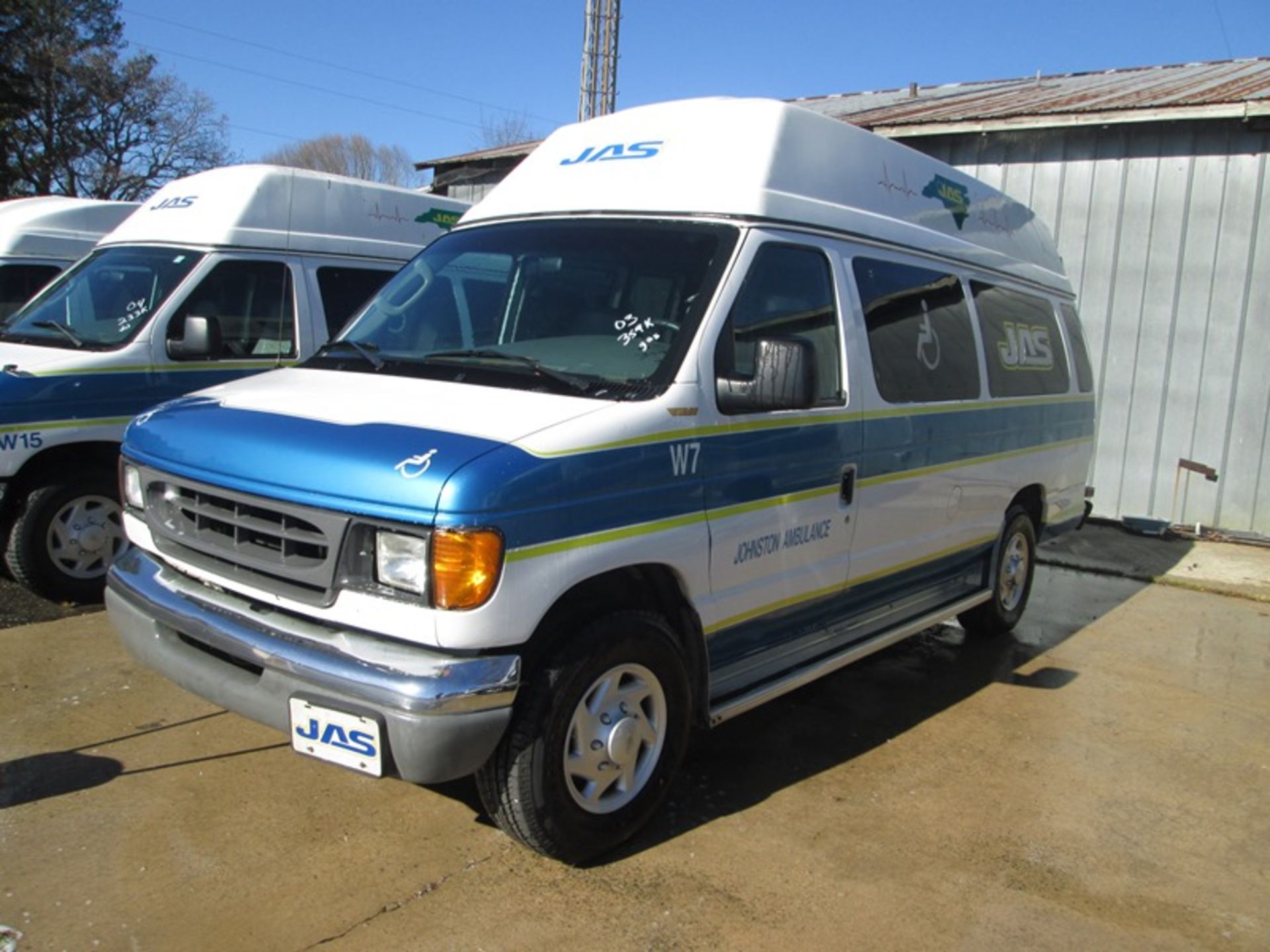 2003 FORD E250 GAS WHEEL CHAIR AEV VIN #1FTNS24233HB54196 360,023 MILES UNIT #W-7 AEV VIN #