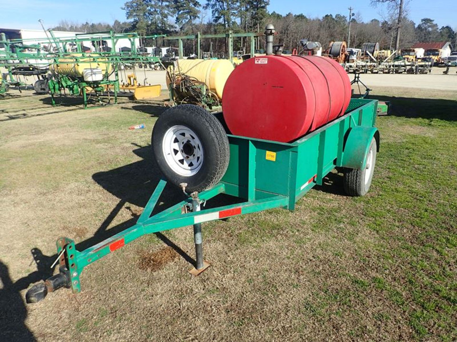 Fuel tank and trailer w/12 volt pump no title