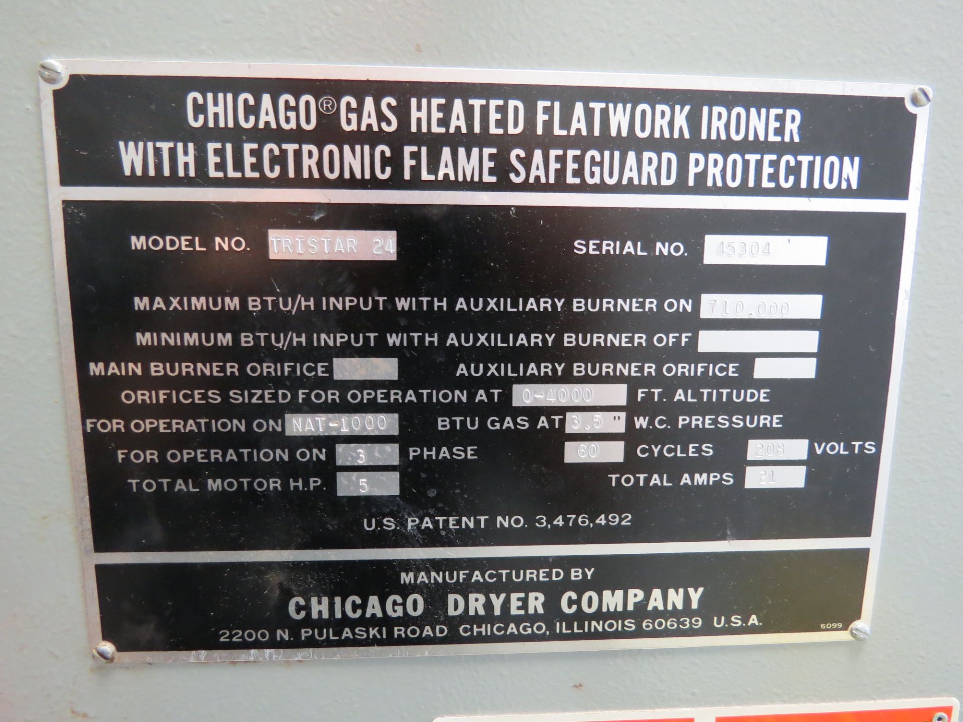 Chicago press with electronic flame; safeguard protection Mod. 90 S/N 45304 Mrx. BTV710000 Gas - Image 13 of 20