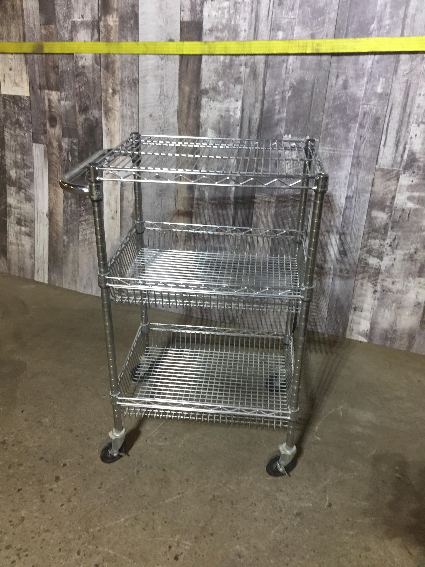 3 SHELF COMMERCIAL UTILITY CART