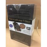 LIPPER INTERNATIONAL T-DISCS HOLDER, STORES UP TO 54 DISCS (BIDDING IS PER PACKAGE, MULTIPLIED BY