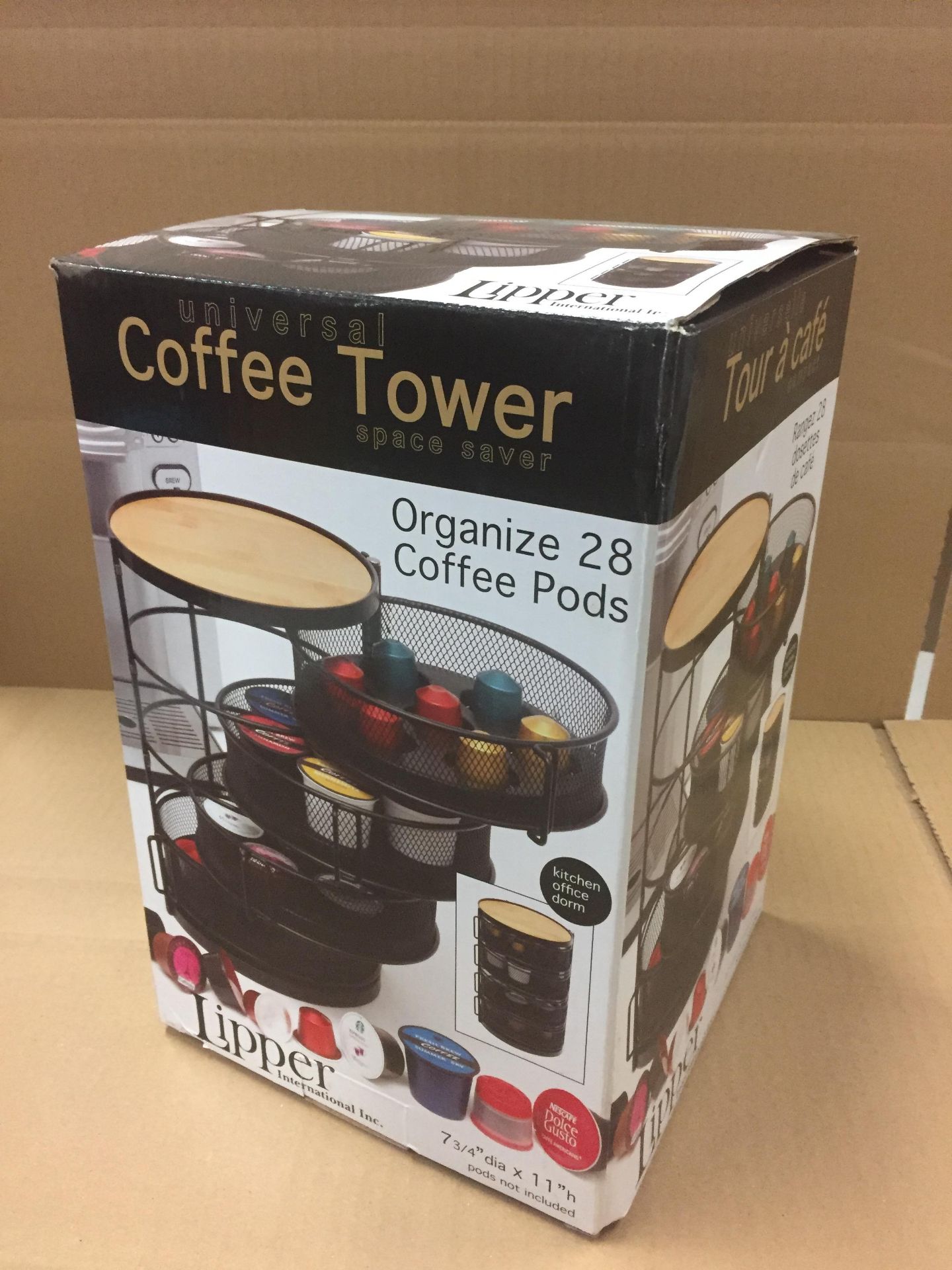 LIPPER INTERNATIONAL COFFEE TOWER, (BIDDING IS PER PACKAGE, MULTIPLIED BY NUMBER OF PACKAGES)