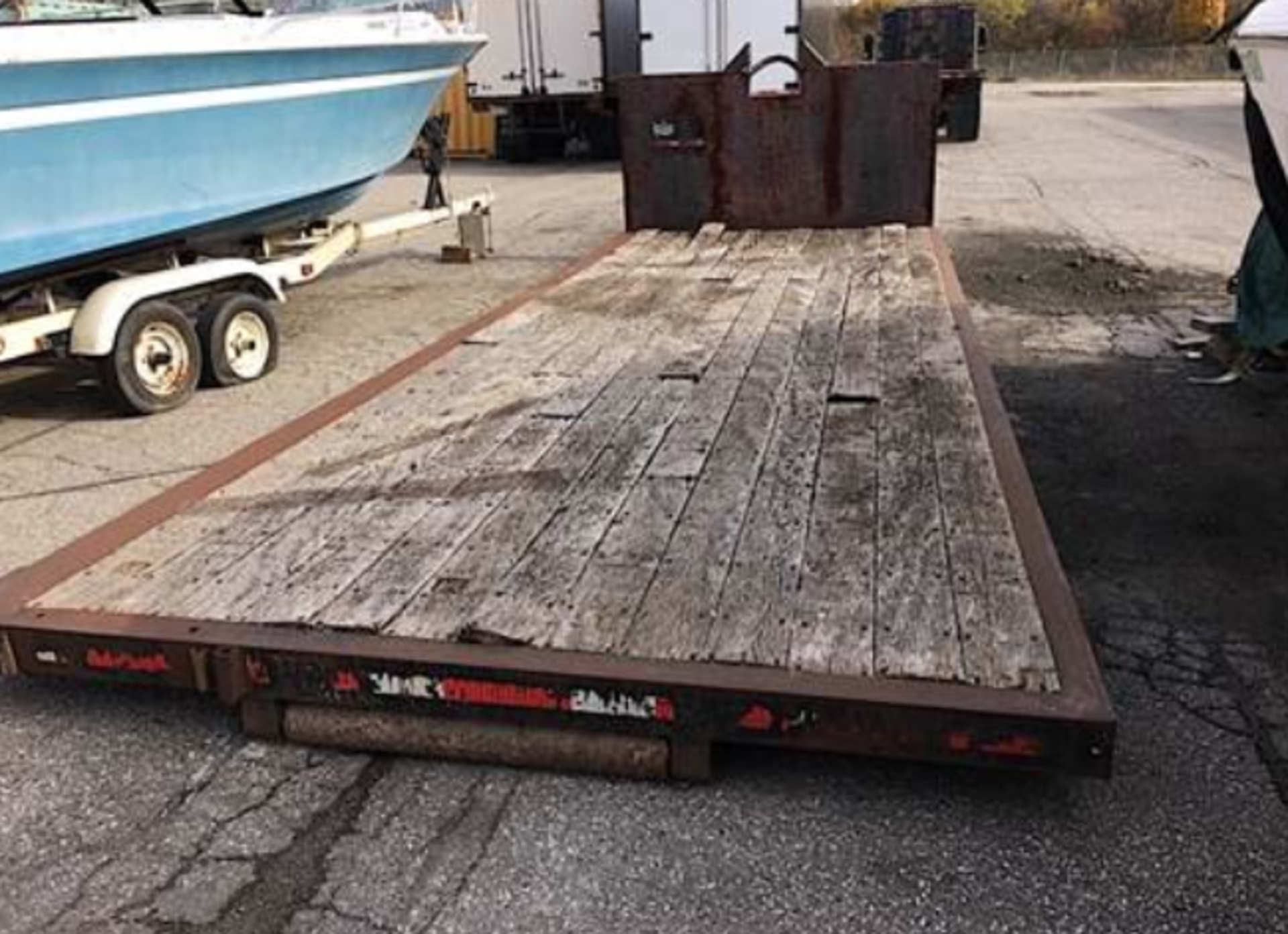 25’ ROLL OFF TRUCK DECK - 7ft 7.5in width between rails - Useable length on the bed 23ft 7in