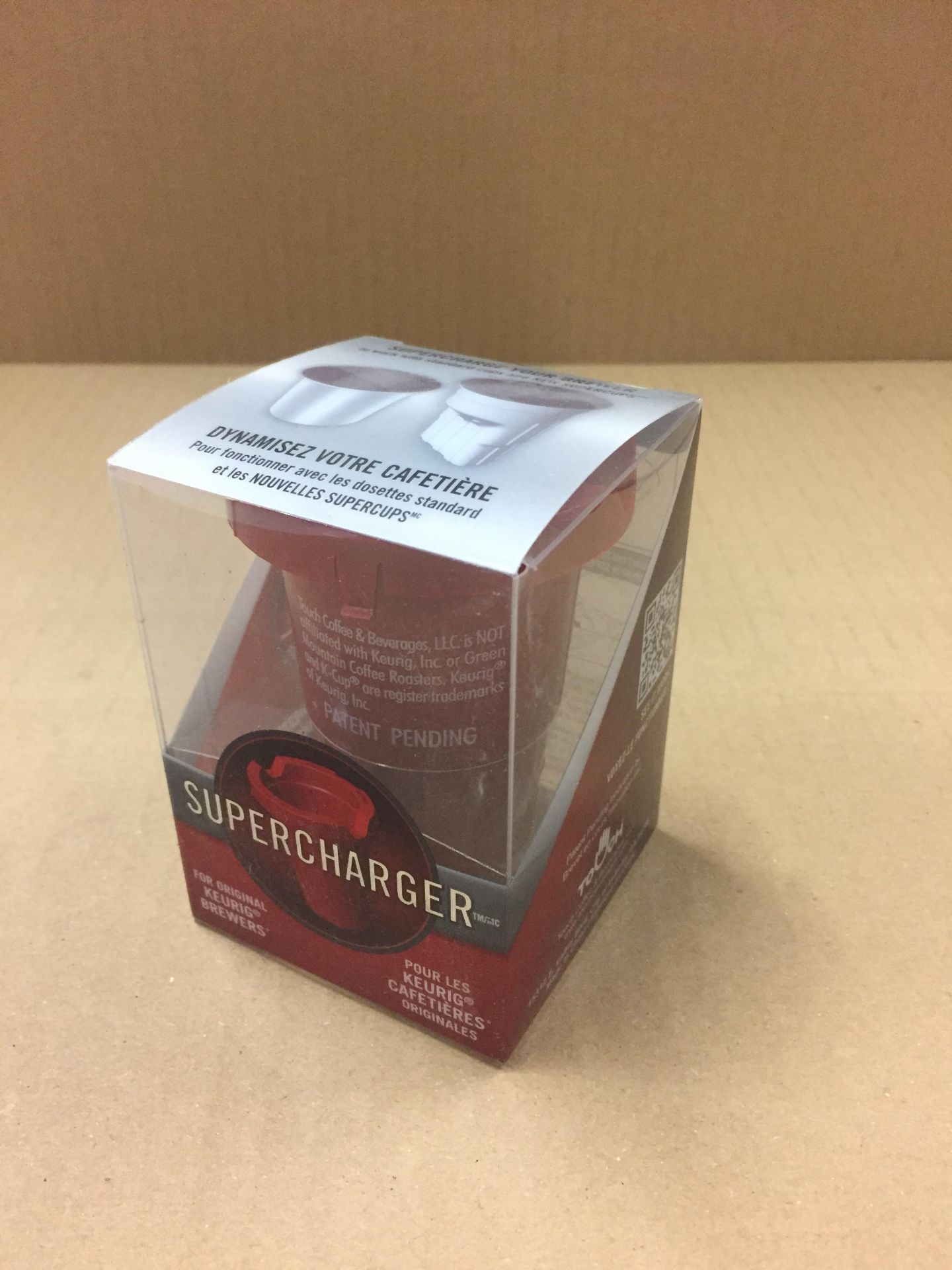 SUPERCHARGER FOR KEURIG BREWER (BIDDING IS PER PACKAGE, MULTIPLIED BY NUMBER OF PACKAGES)