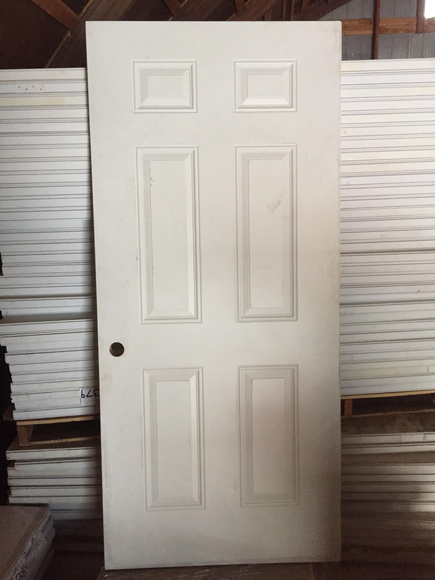 ASSORTED MASONITE STEEL SHELL MAN DOORS (BIDDING IS PER DOOR , MULTIPLIED BY QUANTITY)