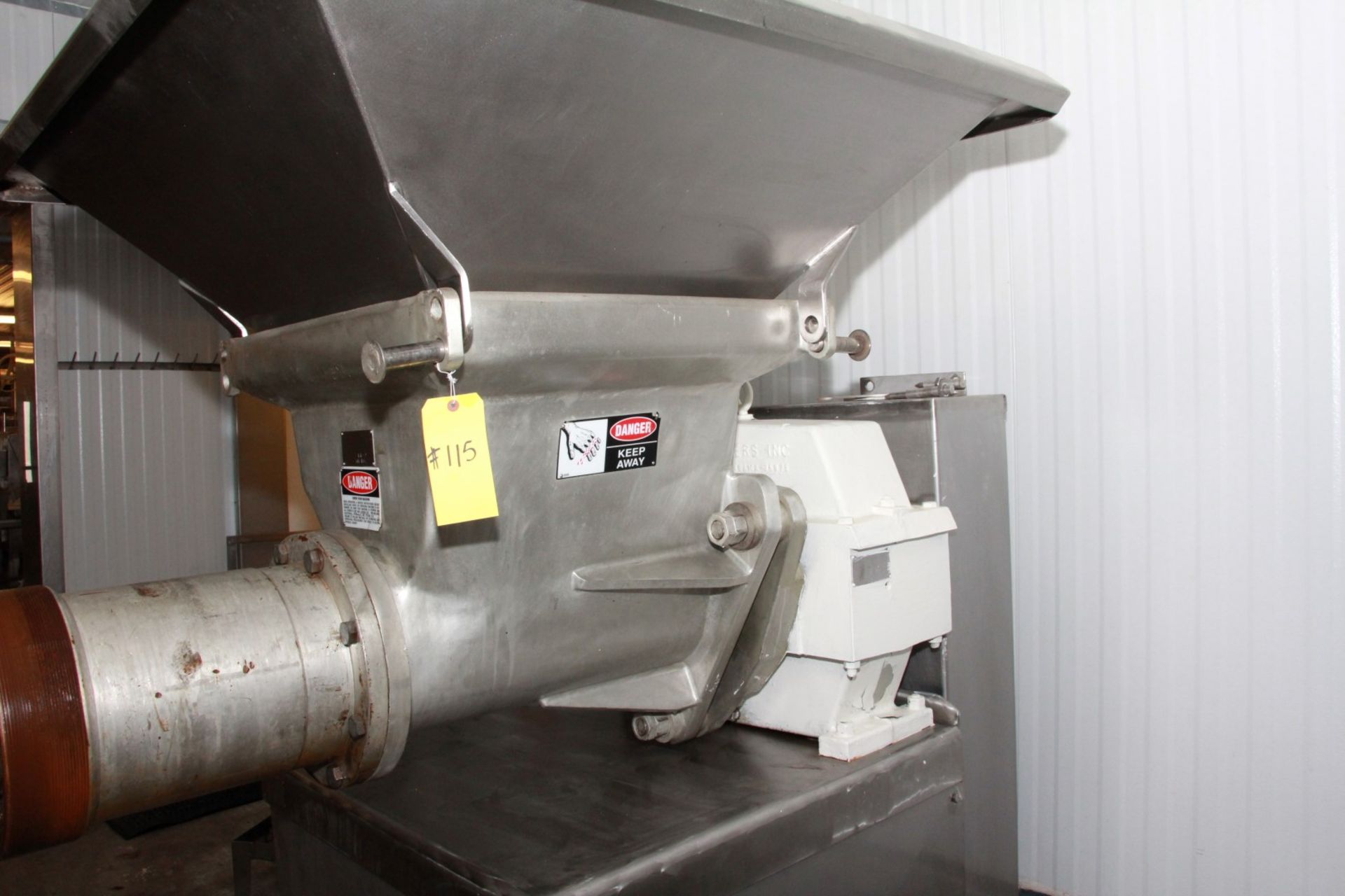 DIXIE 11" GRINDER WITH S/S UNDERMOUNT FRAME. MD# 11-9. SN: 01-106. BUILT 2001. - Image 8 of 8