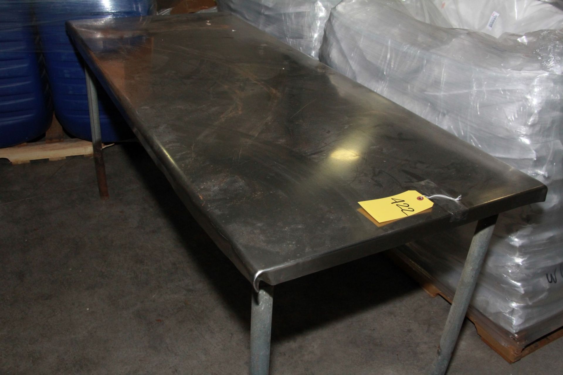 STAINLESS STEEL TABLE. 30 x 72 x 29.