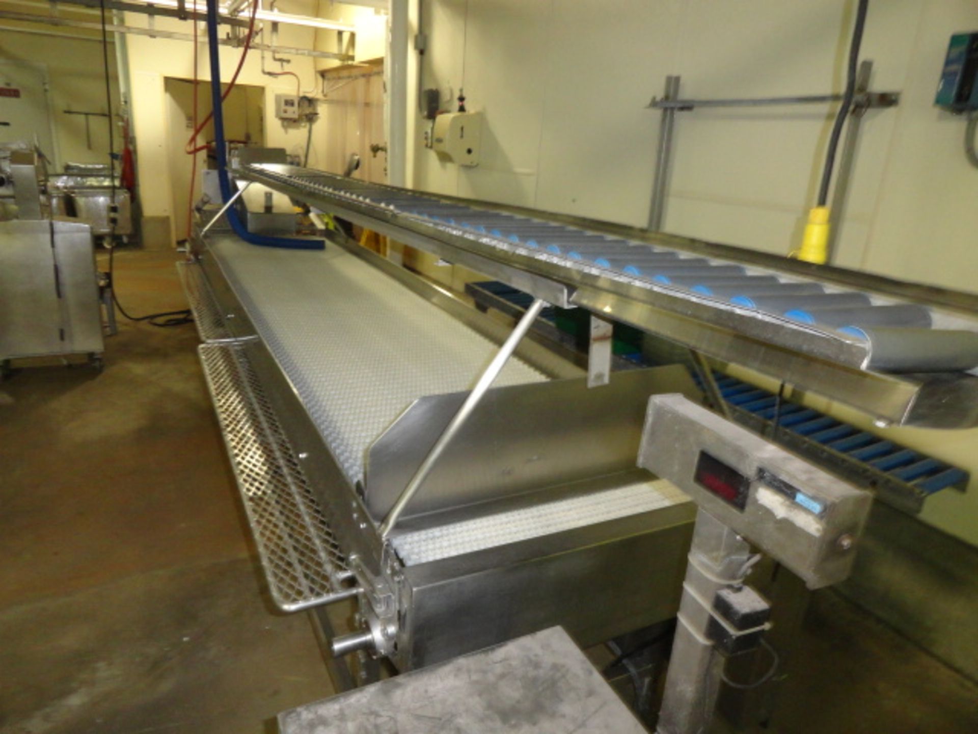 CUSTOM BUILT WIENER PACKING LINE, FUNNELED FEED FOR PEELER. - Image 3 of 6