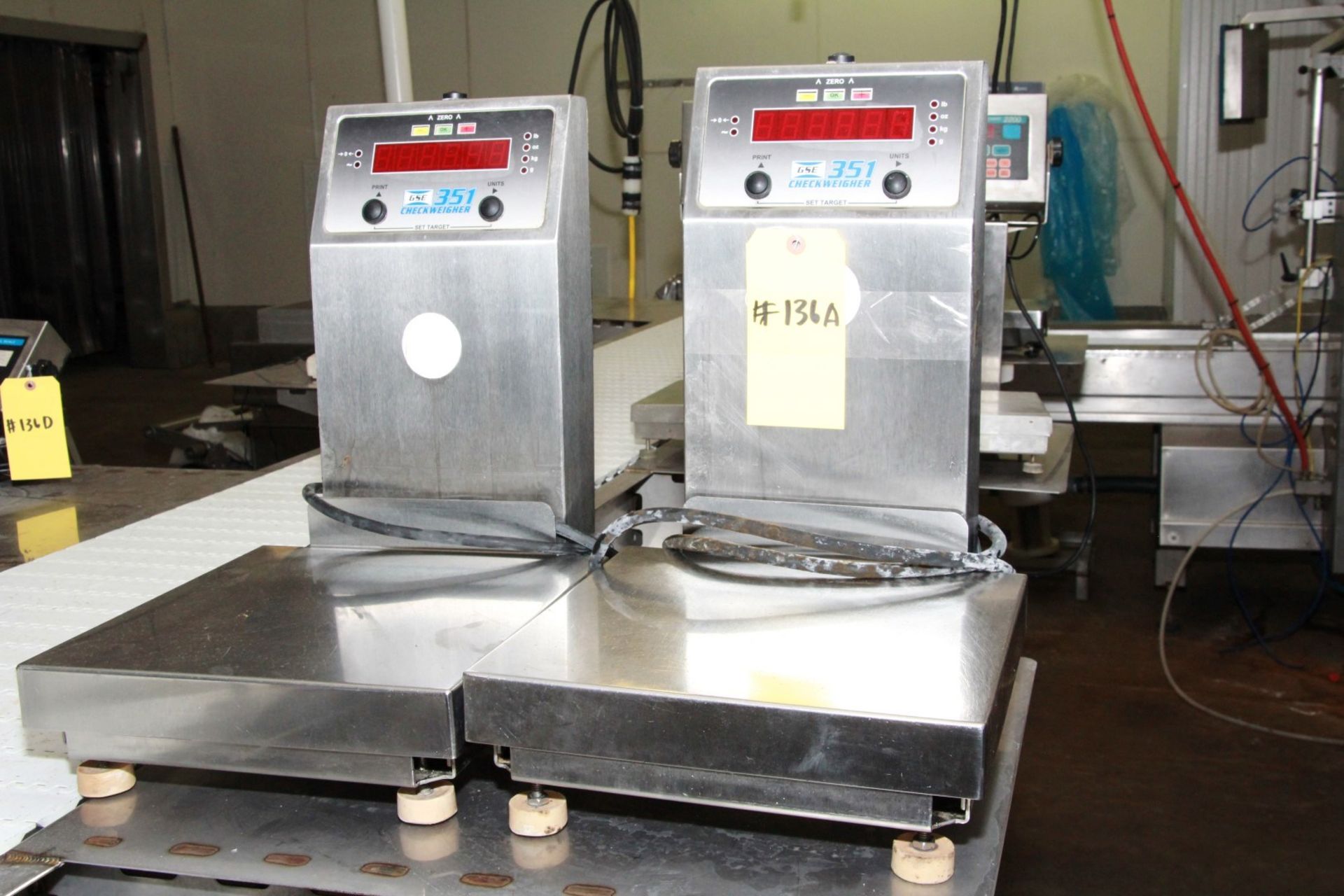 GSE 351 CHECKWEIGHER. LOT OF (2).