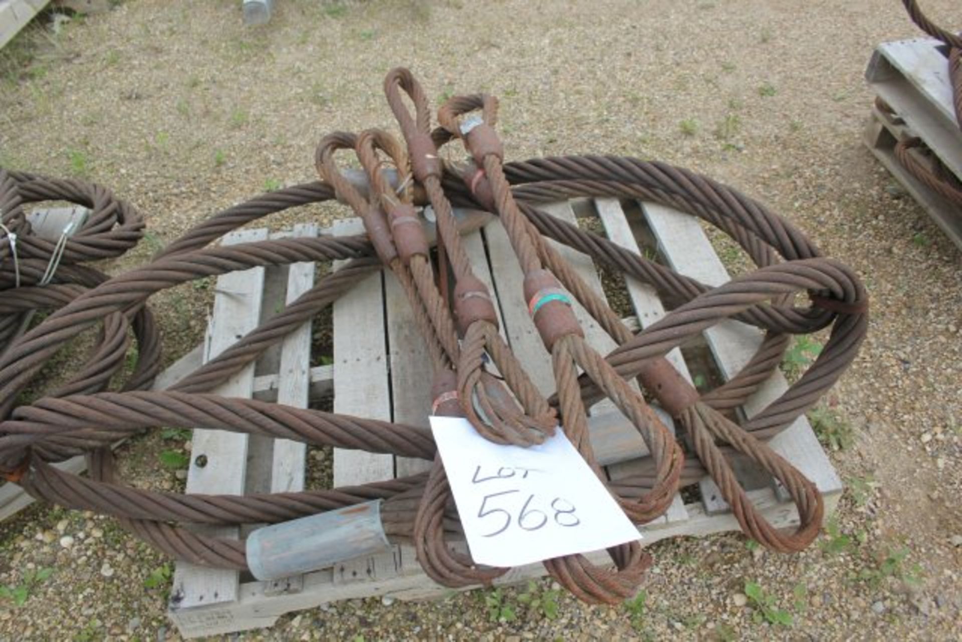 12'X 74000# & 4-4' X 36000# WIRE ROPE SLINGS