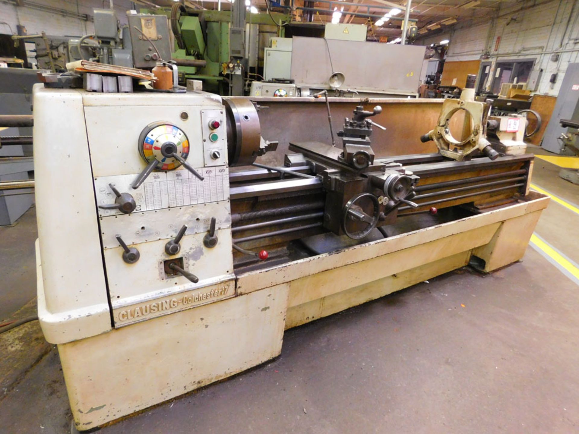 Clausing Colchester 17 Lathe 17" Swing, 80" Between Centers
