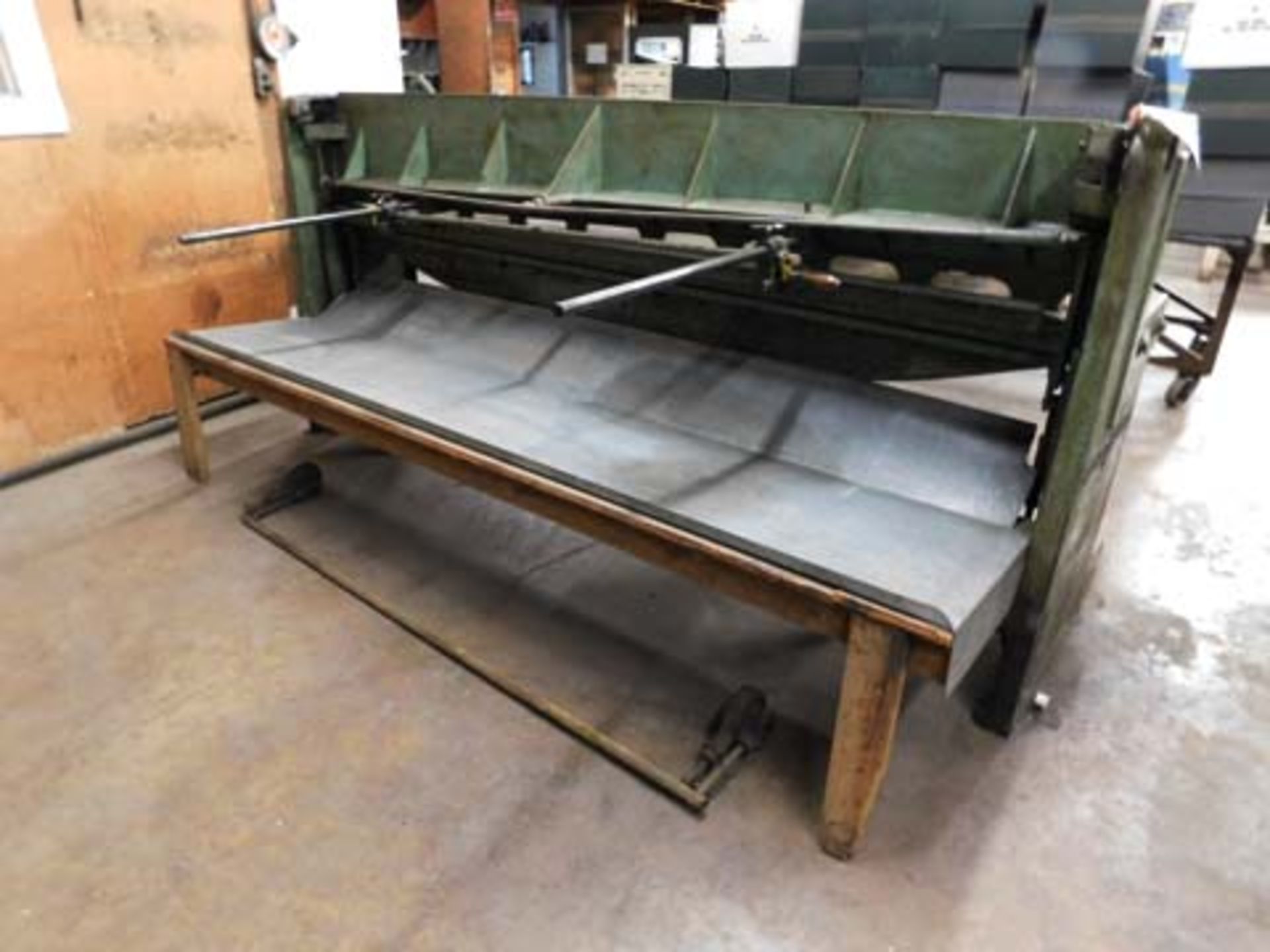 Peck-stow and Wilcox Mdl 196A 96" X 18 Gauge Stomp Shear, s/n K-6318 - Image 2 of 2