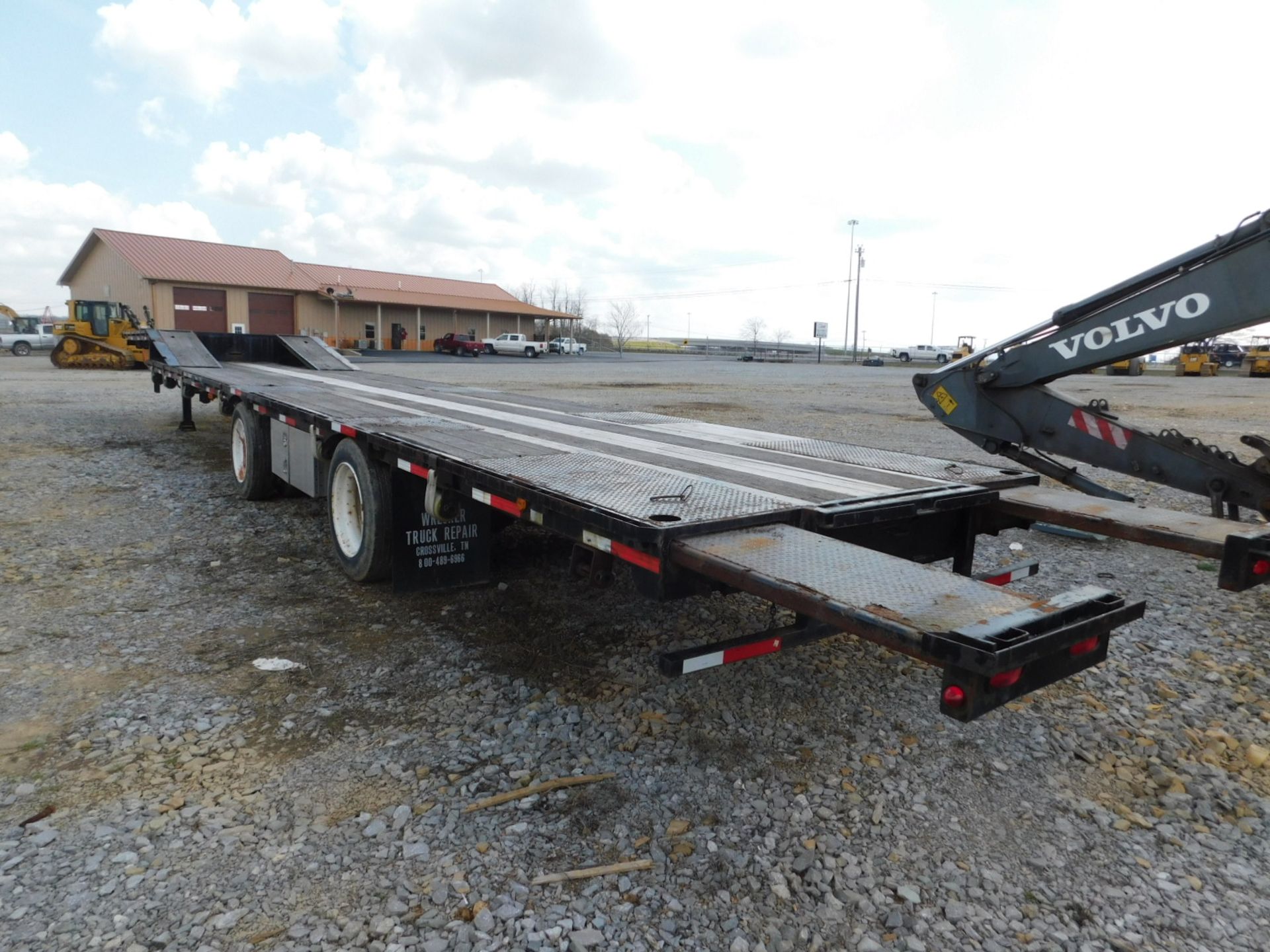 2009 Cherokee Step Deck Spread Axle Trailer, Ramps, Slide Extenders Front & Back, 53' x 102", 25,000 - Image 6 of 8