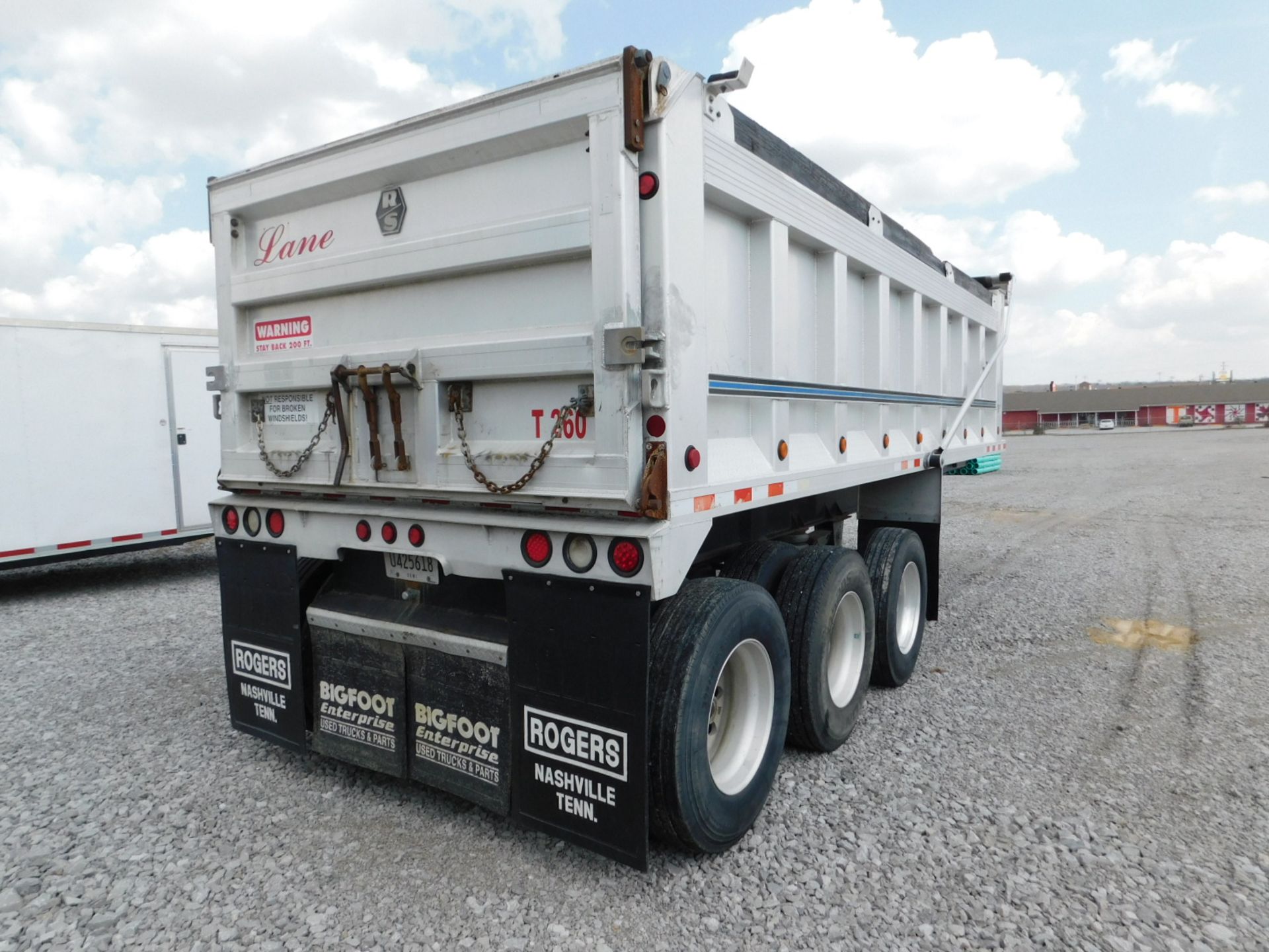 2004 RS Body Company 23' x 96" Aluminum Dump Trailer, Mdl. 7418622009646, Tandem Axle w/Bogey - Image 4 of 7