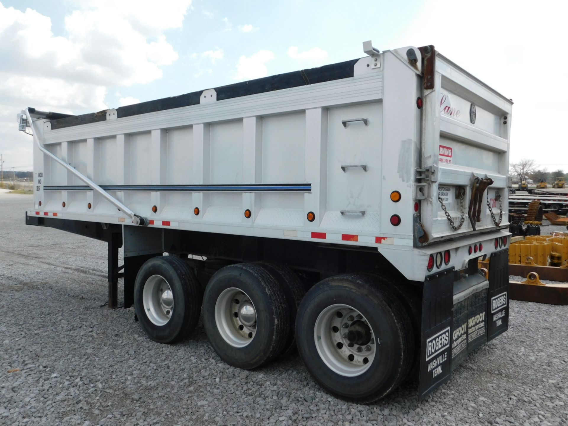 2004 RS Body Company 23' x 96" Aluminum Dump Trailer, Mdl. 7418622009646, Tandem Axle w/Bogey - Image 3 of 7