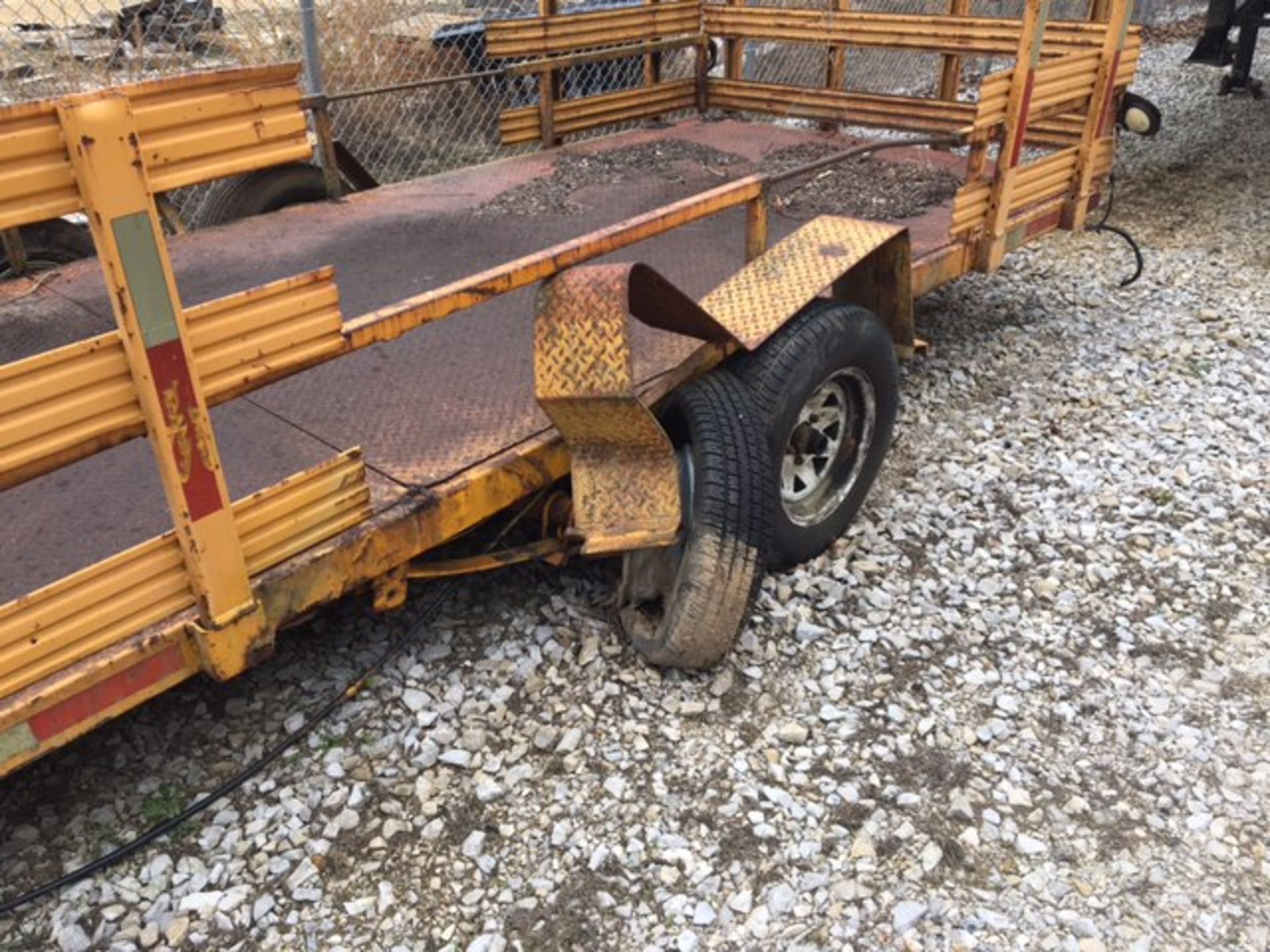 1996 Hustler 24' x 6' Equipment Trailer, 2-axle, 24' x 6', (needs axles) VIN 4DMBS2423R1007818 ( - Image 2 of 2