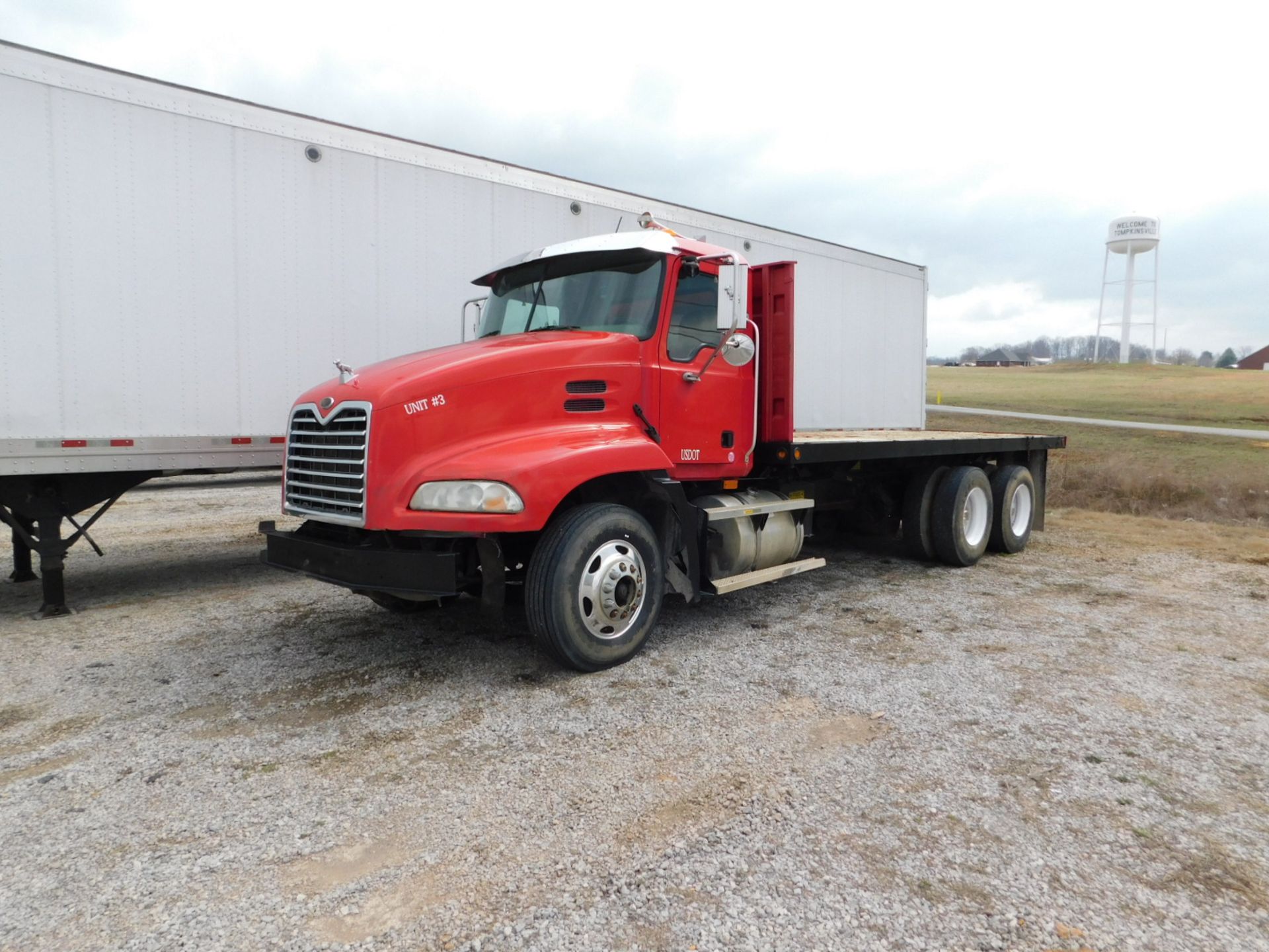 2004 Mack CX613 Vision, Tandem Axle Flatbed Dump, Mack 4MR2780 Diesel, 10sp,(1994 Edmonton Rd.,