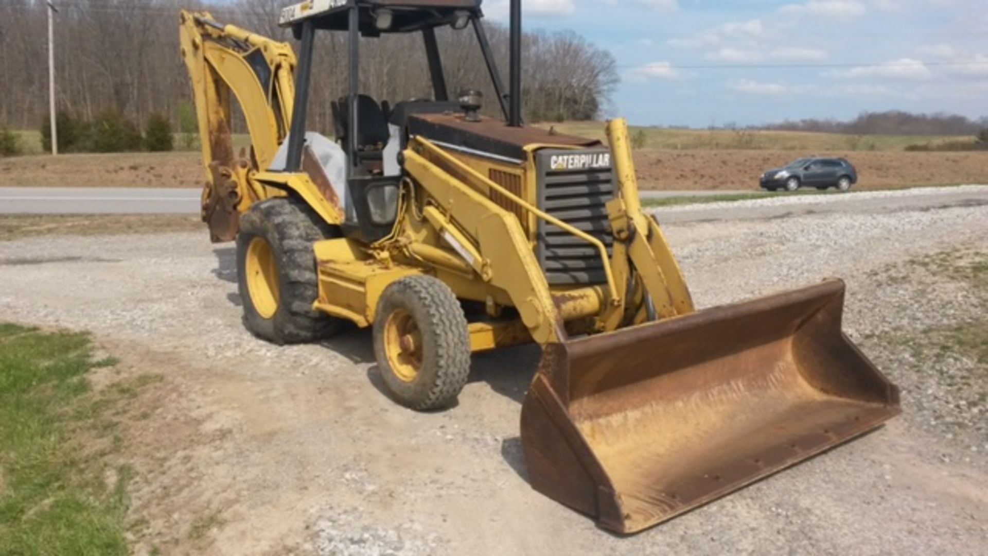 CAT 416B Loader/Backhoe, OROPS, 2WD, New Side covers and Exhaust S/N 85G09004 (Located at 3823 - Image 2 of 3