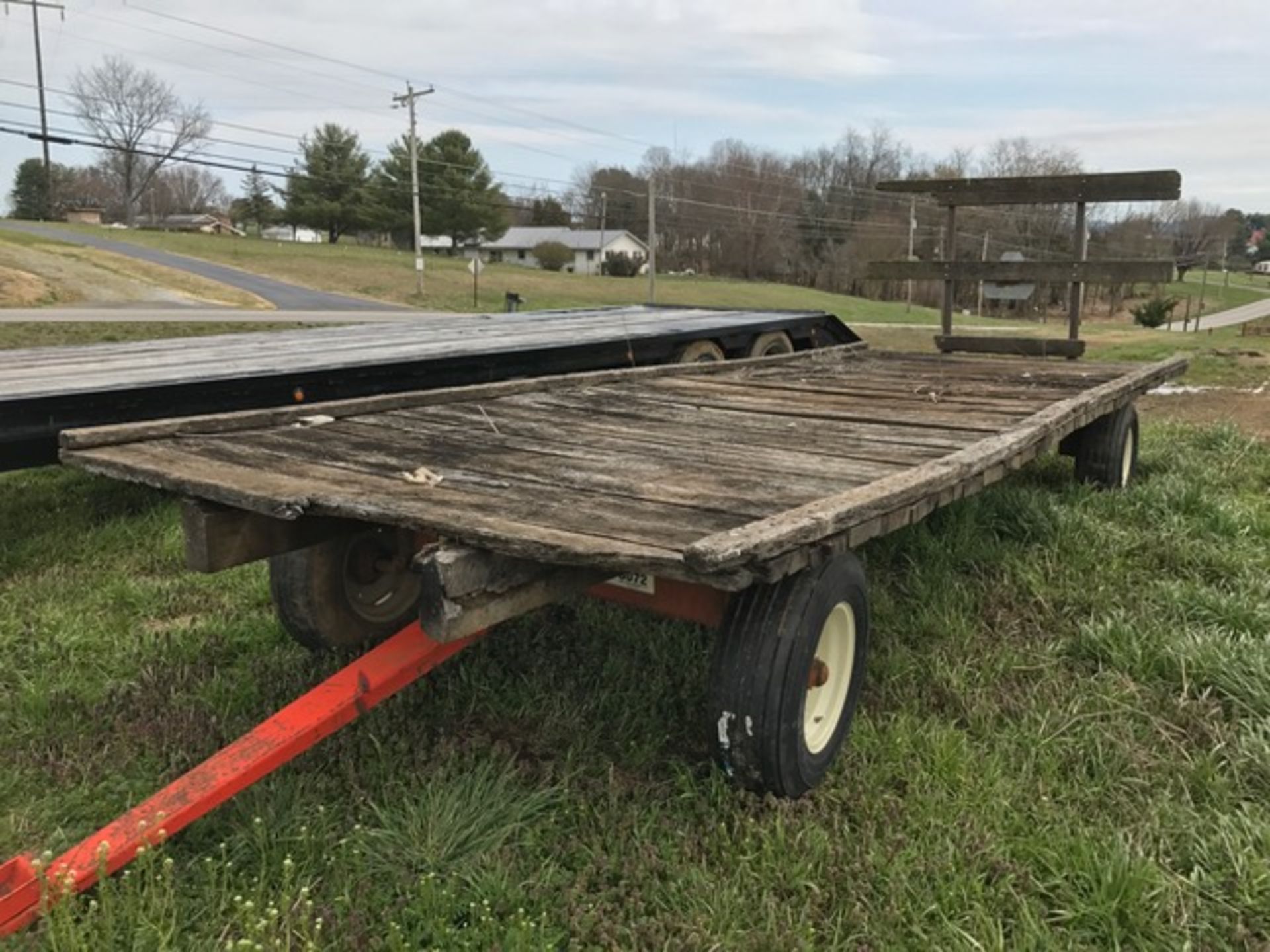 Kory Running Gears, 21' X 8' Deck – recent frame repair and new wheels (Located at 3681 Old State