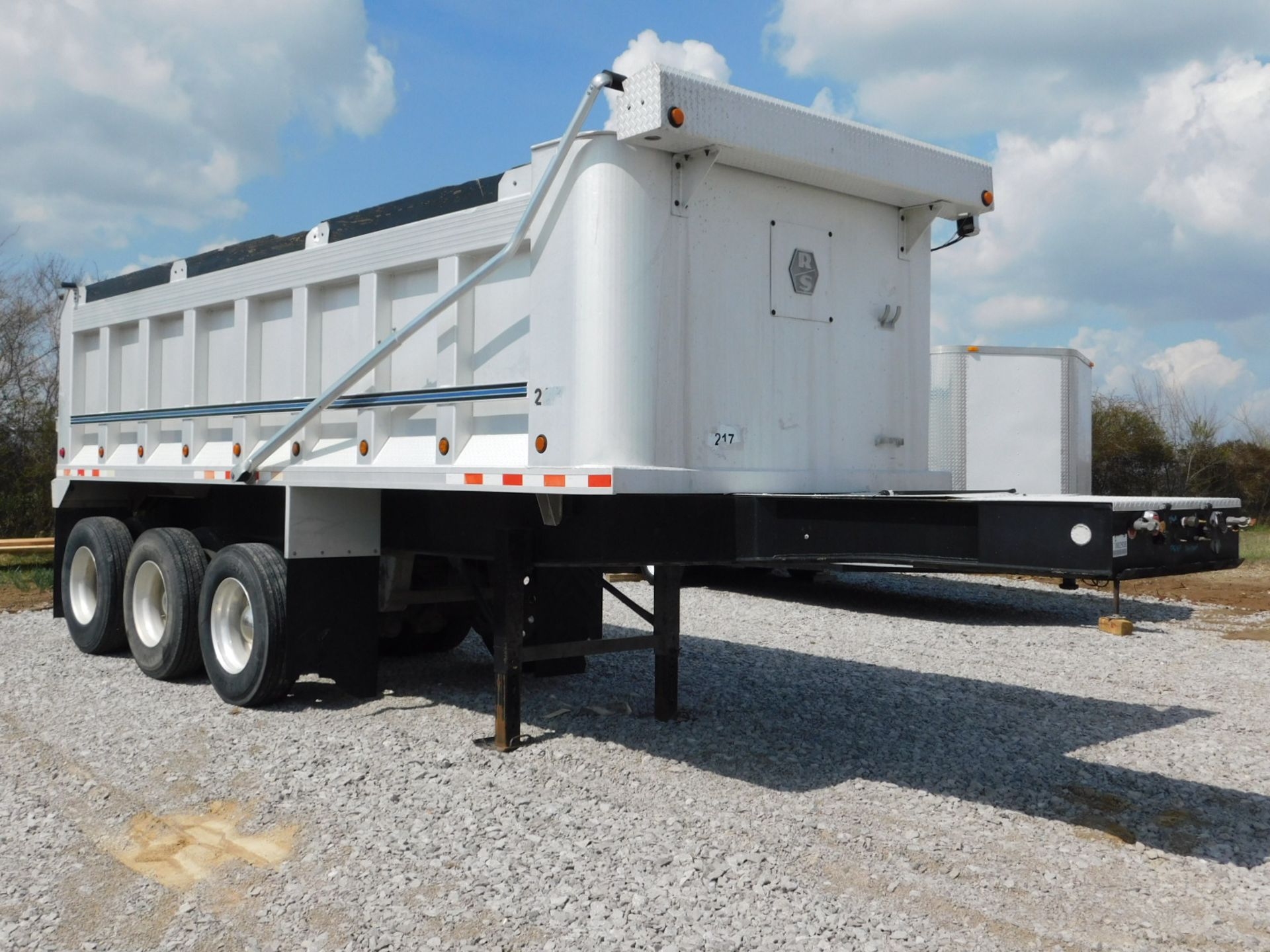 2004 RS Body Company 23' x 96" Aluminum Dump Trailer, Mdl. 7418622009646, Tandem Axle w/Bogey