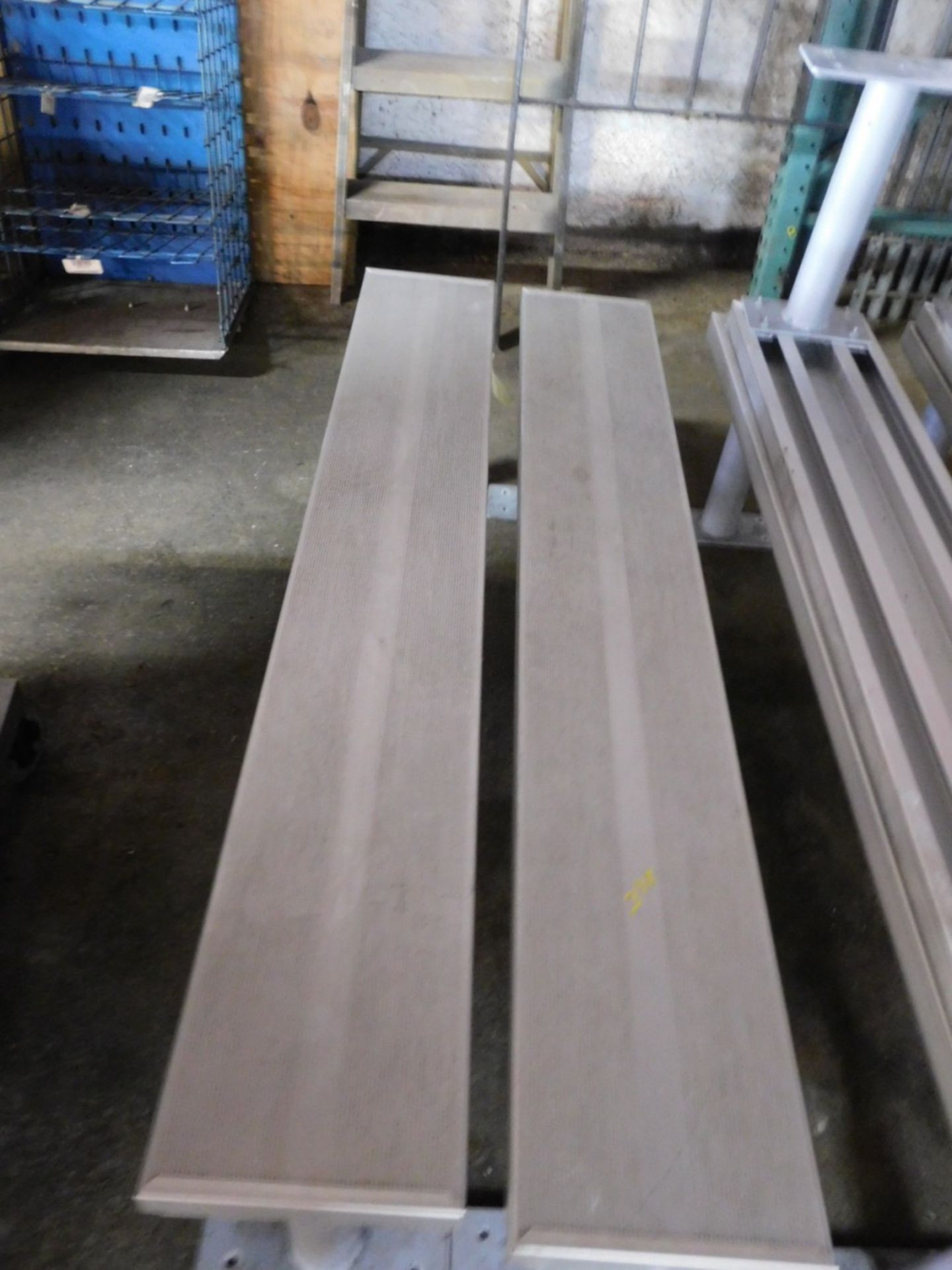 (2) 60" X 9 1/2" Aluminum Benches - Image 2 of 3