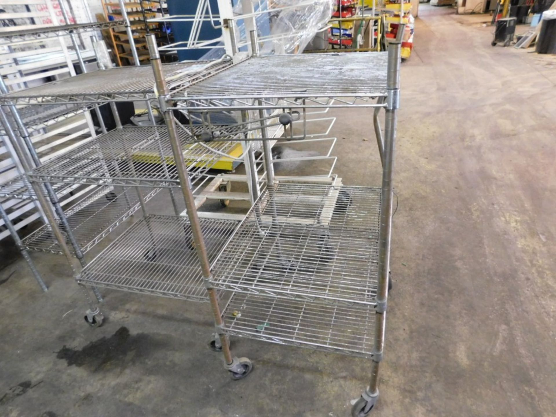 (2) Small Section Metro Shelving, 24" X 30" X 48" on Casters
