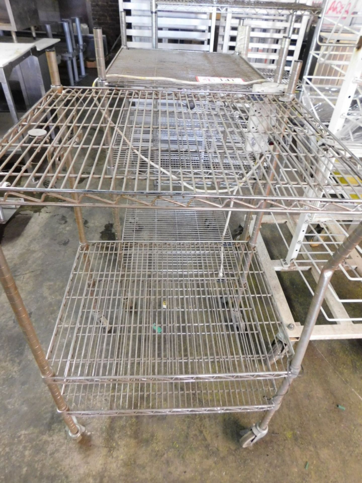 (2) Small Section Metro Shelving, 24" X 30" X 48" on Casters - Image 2 of 2