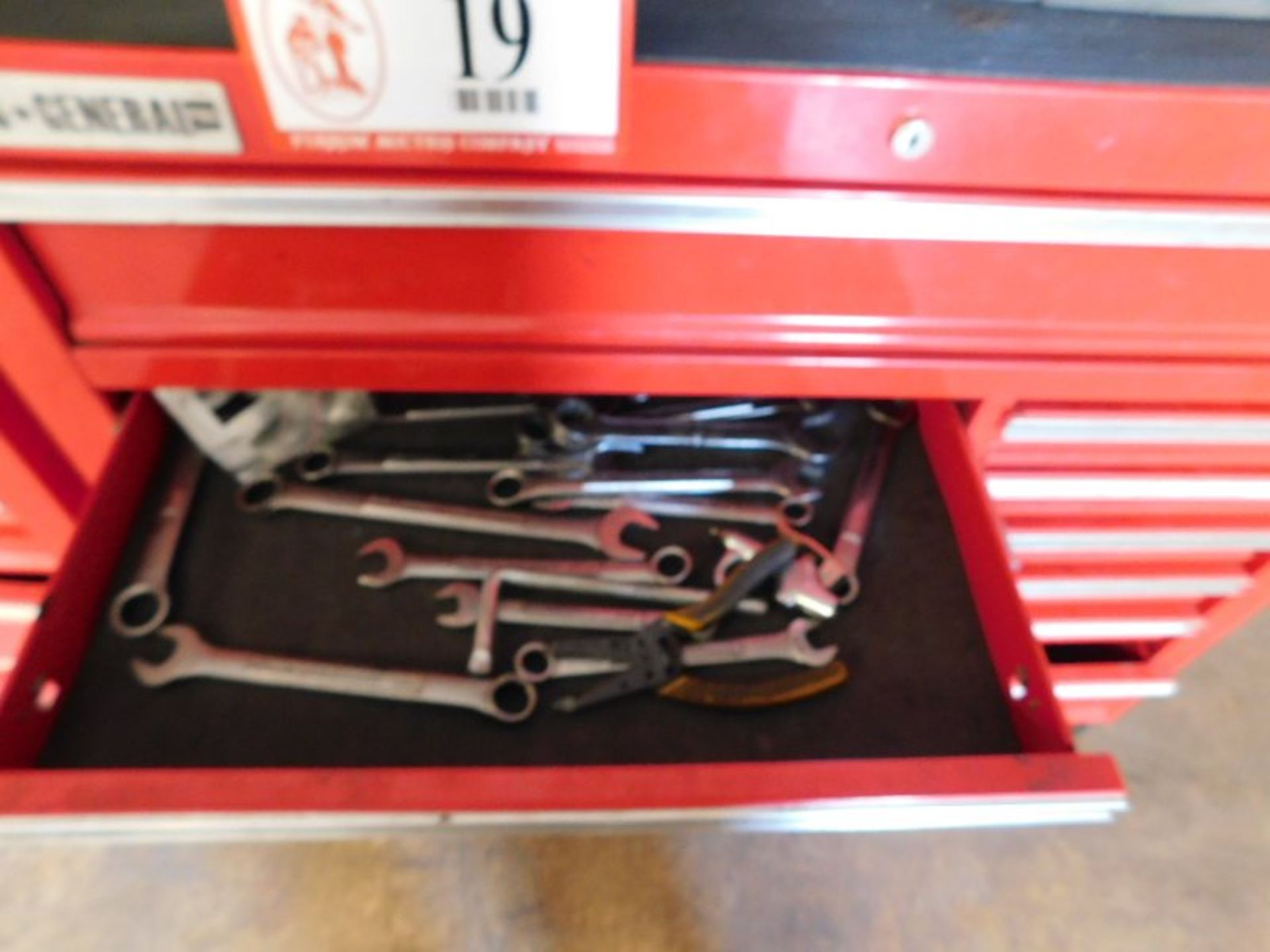 US General 13-Drawer Tool Box, w/Contents, Screwdrivers, Wrenches, Drill Bits, Sockets, etc. - Image 2 of 5