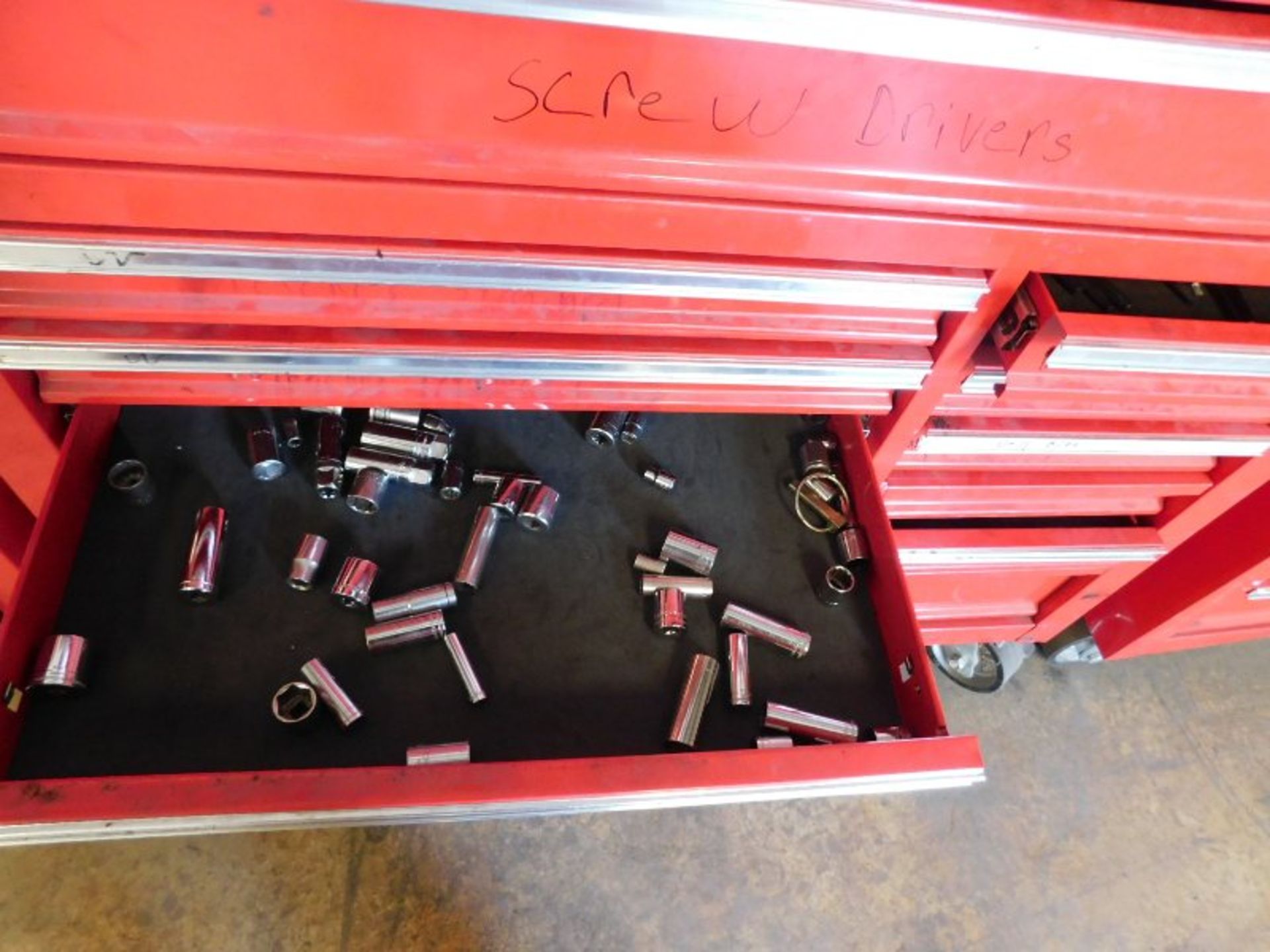 US General 13-Drawer Tool Box, w/Contents, Screwdrivers, Wrenches, Various hand tools - Image 3 of 3