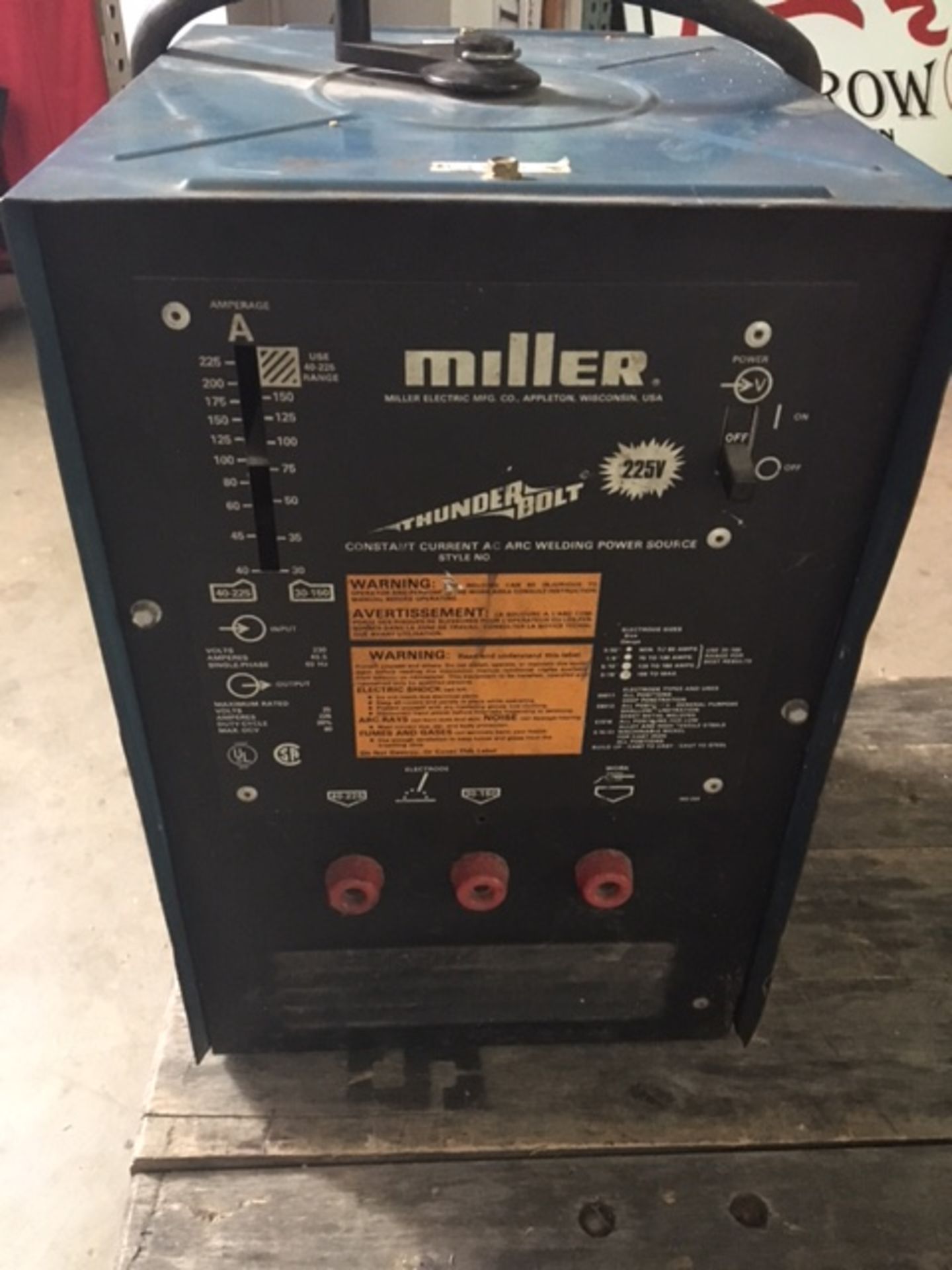 Miller Thunder Bolt 225 Amp Arc Welder