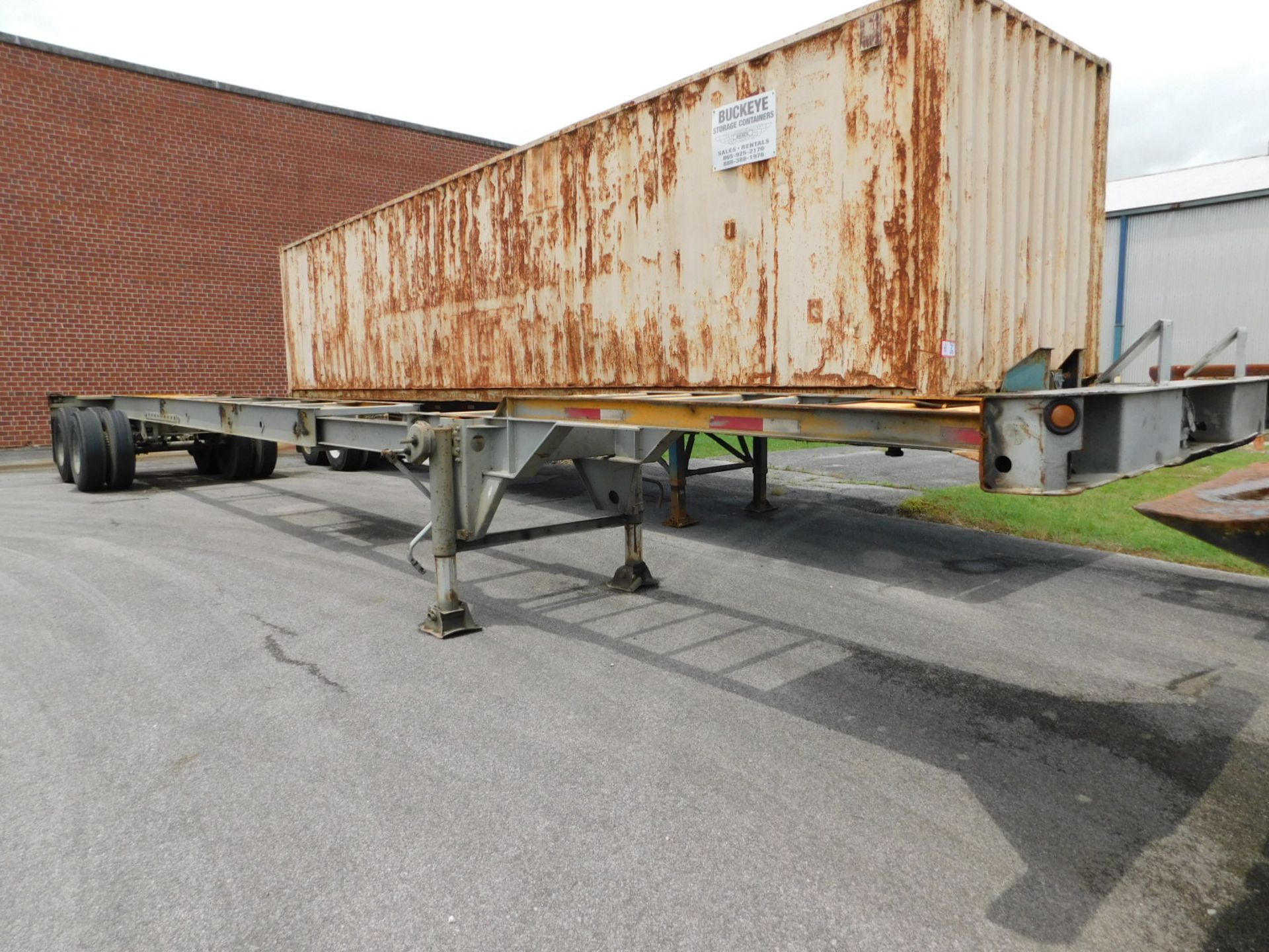 1995 Hyundai Mdl CGES48-30 Intermodal Trailer 48', Sliding Frame, Tandem Axle Container Trailer